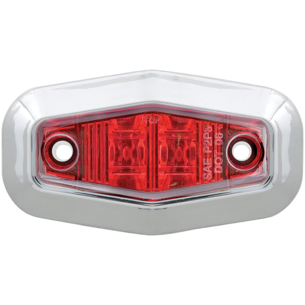 Optronics MCL13RTRS Red LED Marker and Clearance Light - DOT Certified for Trucks, Trailers & Commercial Vehicles - Durable Weatherproof Design for Safe Night Driving