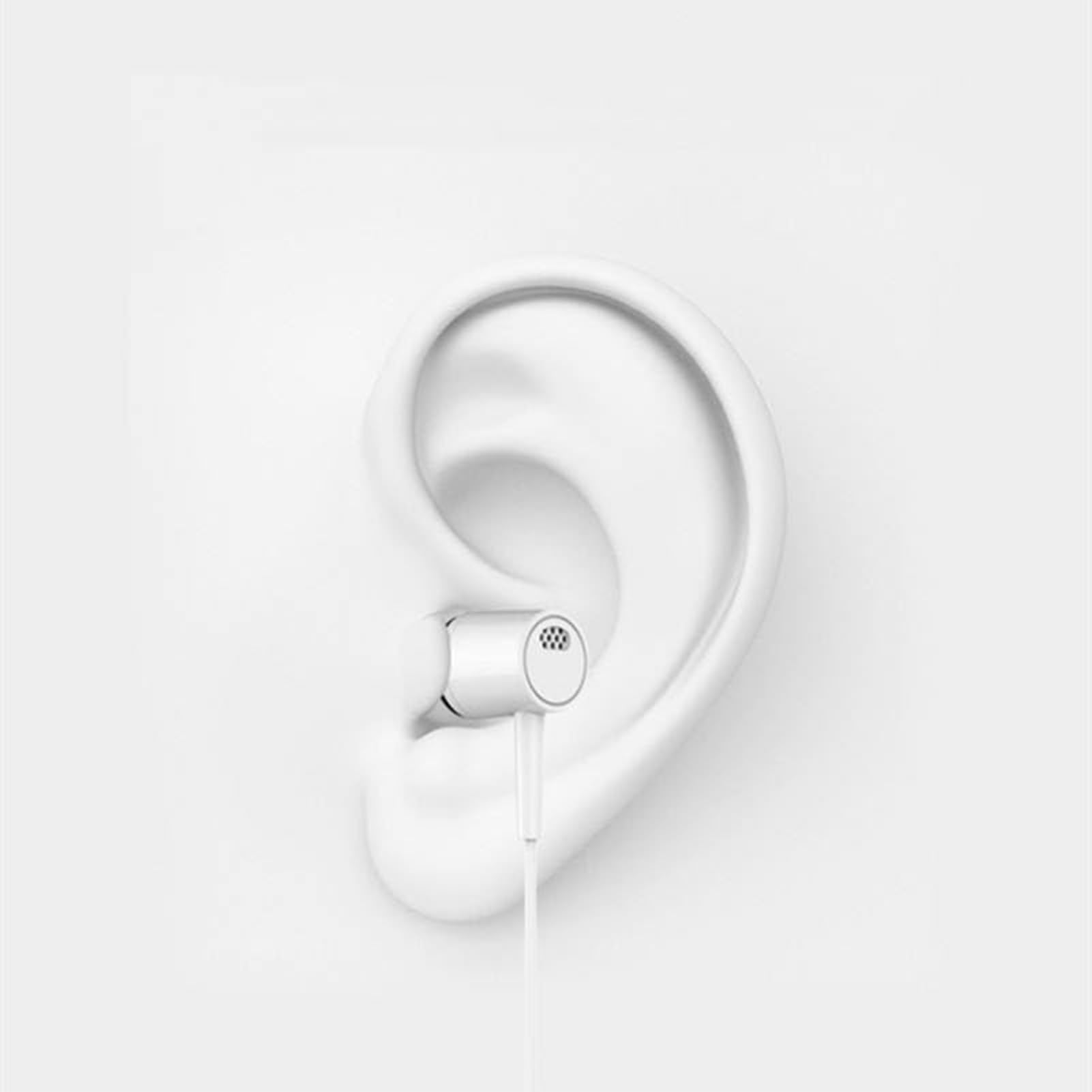 Premium Wired Earbuds with Microphone - 3.5mm Noise Cancelling In-Ear Headphones, Ergonomic Design & Powerful Bass Stereo Sound | Perfect for Smartphones, Laptops, Computers - Ideal for Commuting, Gaming & Workouts
