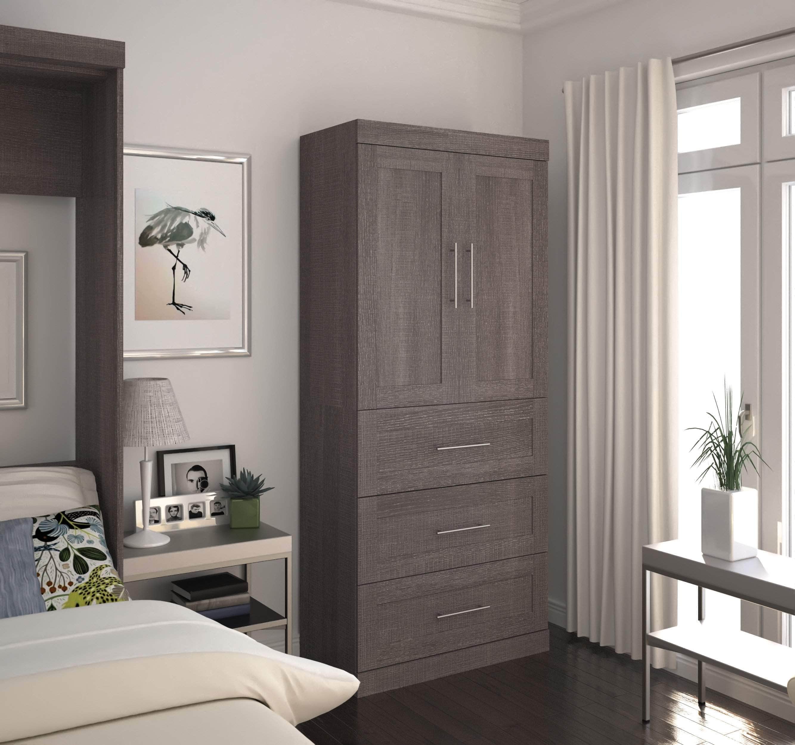 36W Wardrobe with 3 Drawers - 5 Color Options for Bedroom, Closet & Storage Organization | Space-Saving Furniture for Small Apartments