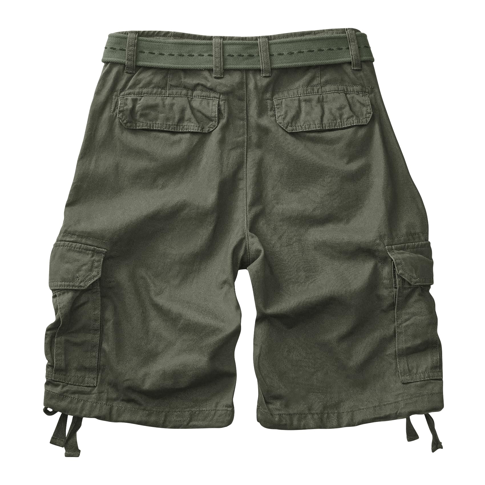 AKARMY Men's Camo Cargo Shorts - Outdoor Tactical Cotton Shorts with Multiple Pockets, No Belt Needed | Perfect for Hiking, Camping & Casual Wear