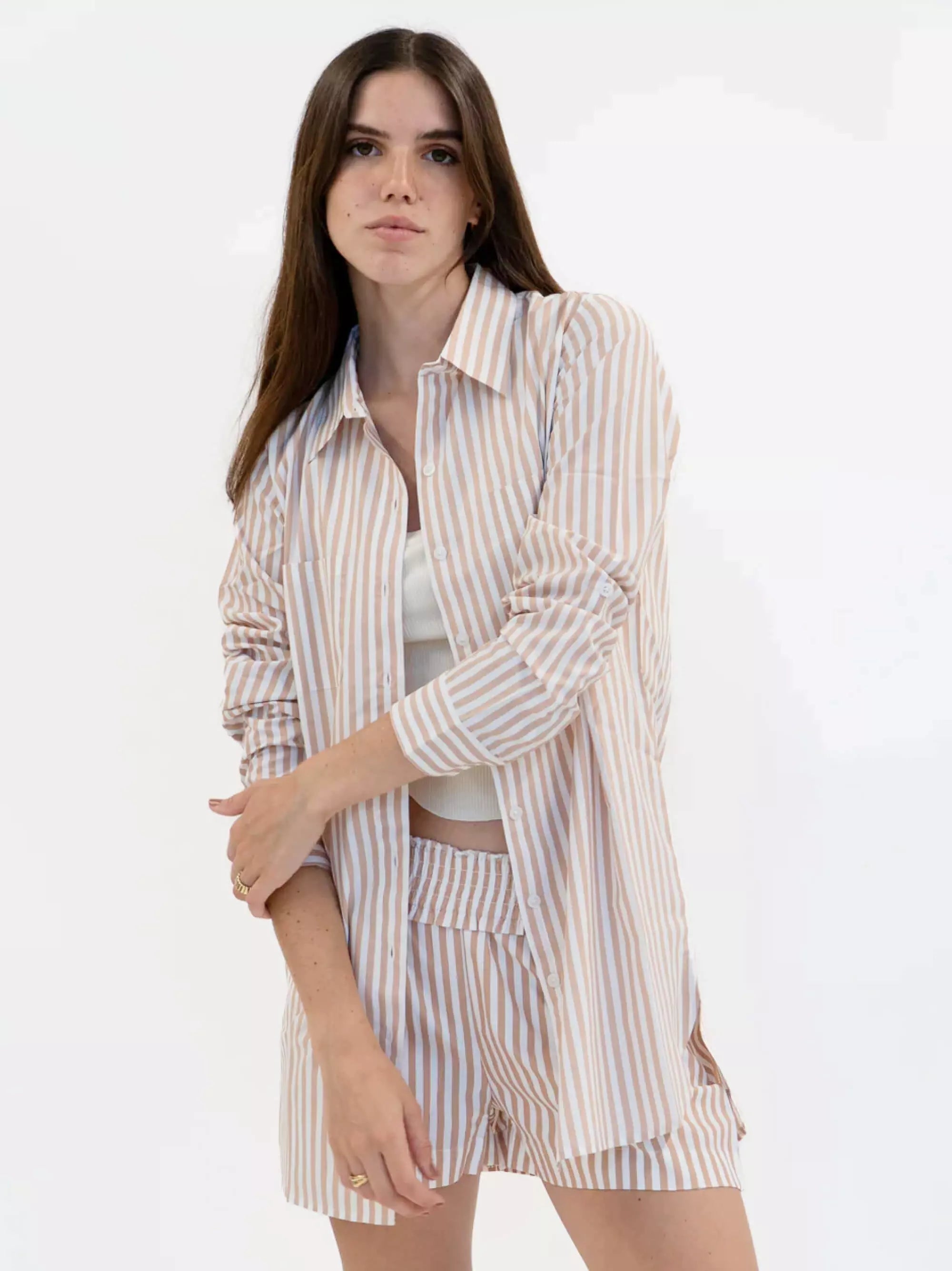 Josie Boyfriend Button Down Shirt for Women - Casual & Comfortable Regular Fit | Perfect for Office, Date Night & Everyday Wear