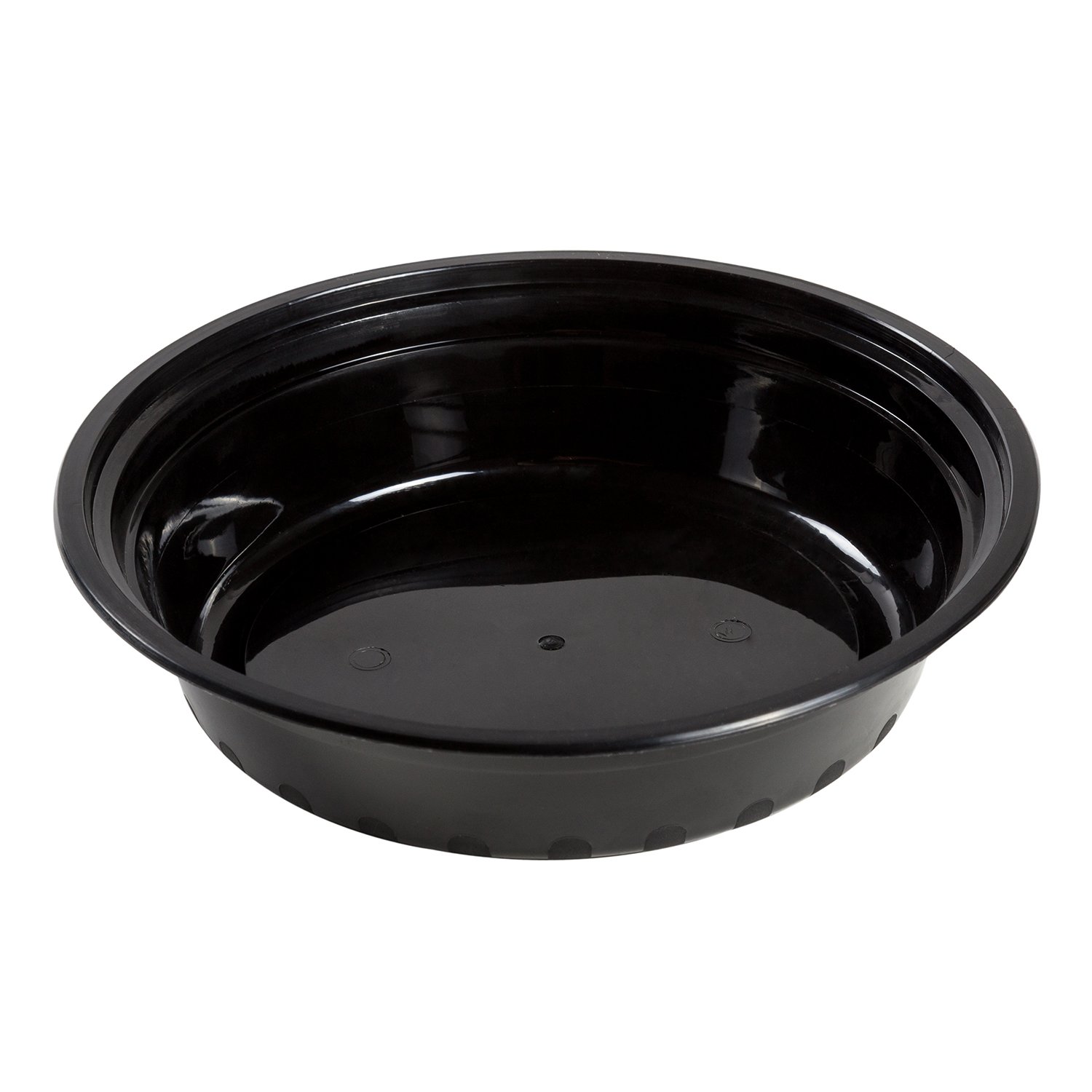 AmerCare 7 Inch Round Black Plastic Food Storage Containers with Lids, 24oz (Pack of 150) - Microwave & Freezer Safe, BPA-Free - Perfect for Meal Prep, Leftovers, and Bulk Food Storage