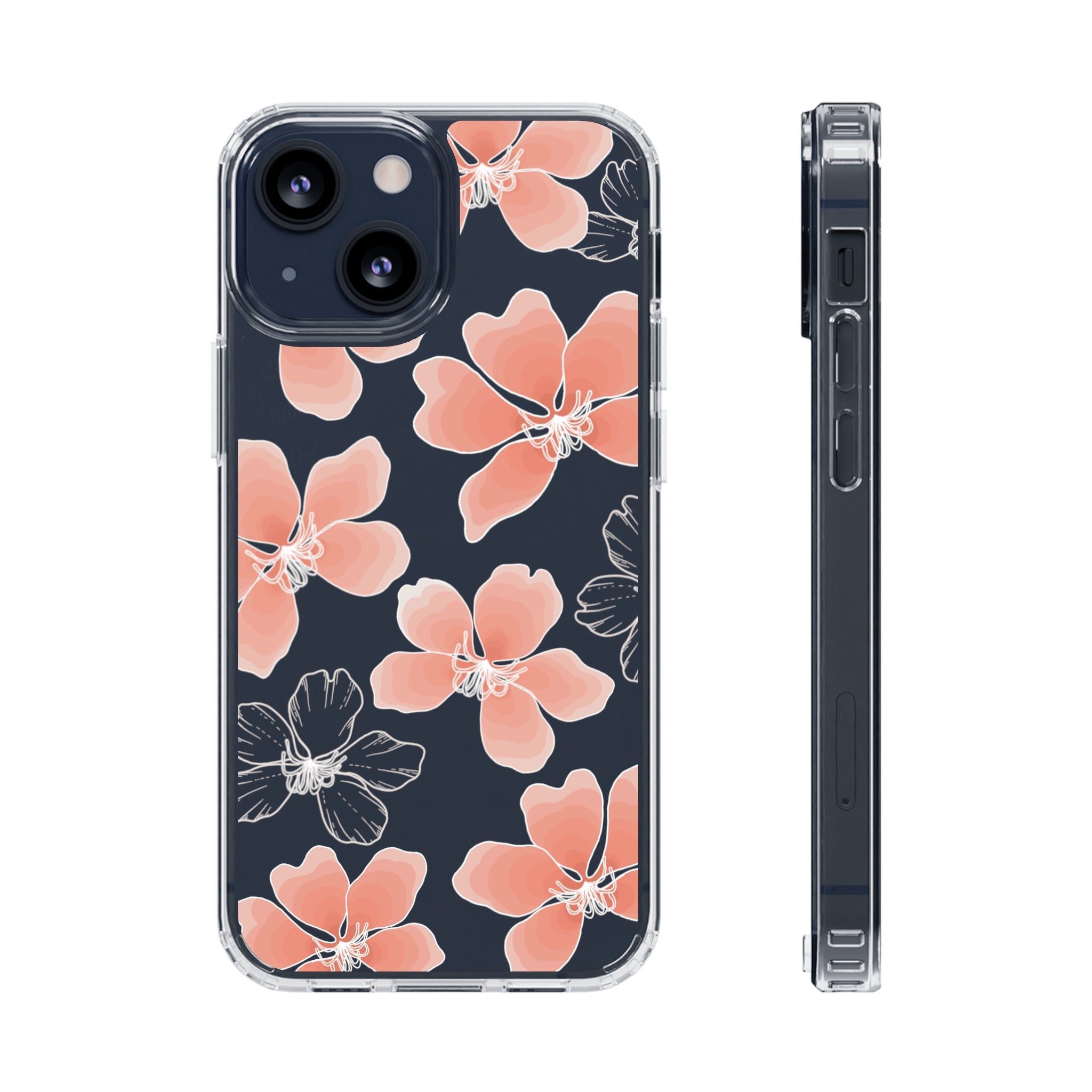 Hong Kong Orchid Clear Phone Case - Slim Protective Cover for iPhone & Samsung | Perfect for Everyday Use, Travel & Gifting