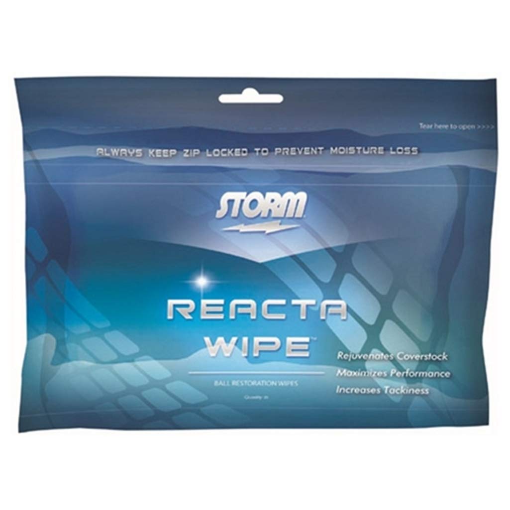 Storm Reacta Wipe Bowling Ball Cleaner Wipes - 12 Pack for Quick Cleaning & Maintenance | Perfect for League Play & Practice Sessions