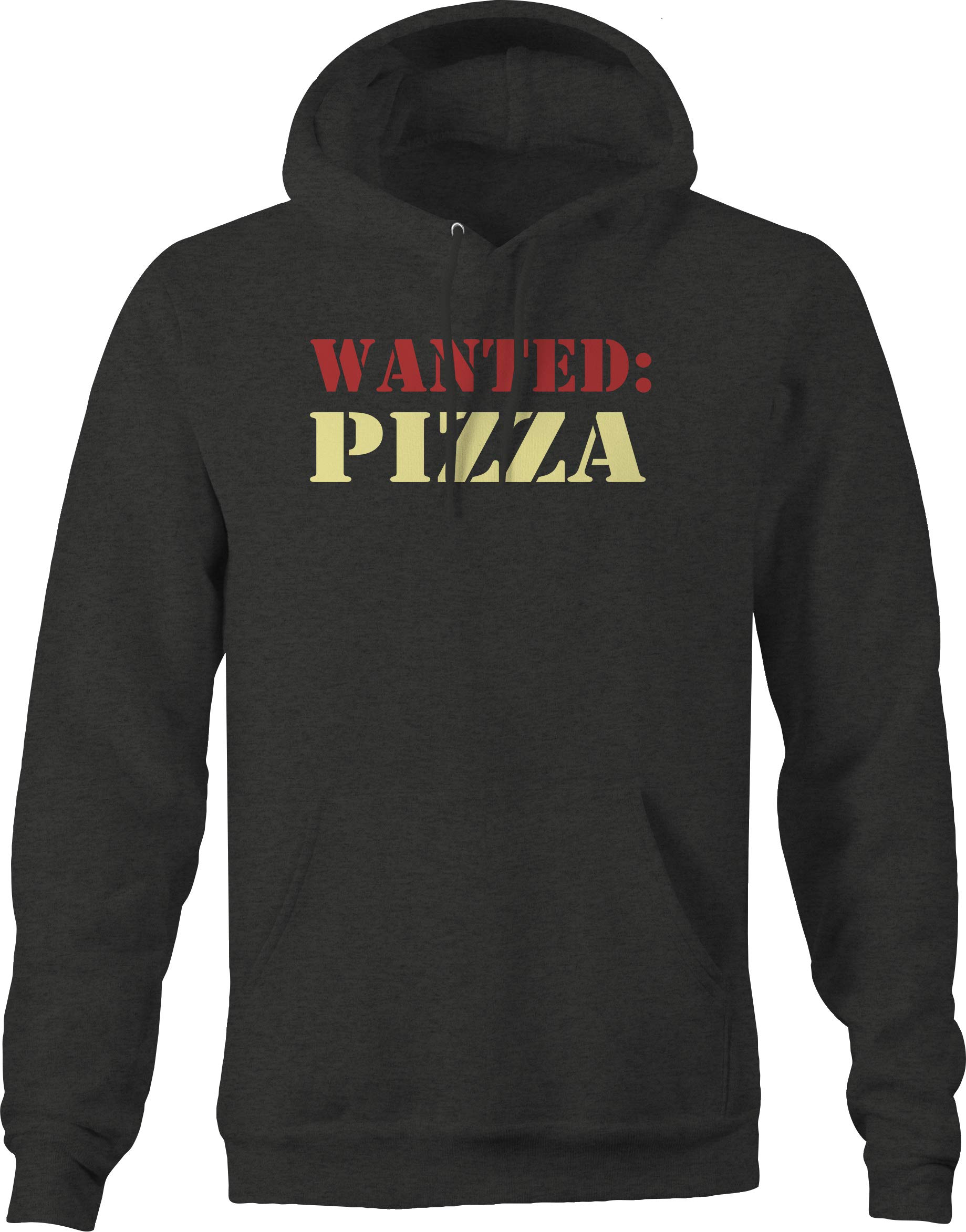 Men's Pizza Junk Food Print Hoodie - Comfortable Gray Pullover Sweatshirt for Casual Wear, Gaming & Snack Lovers