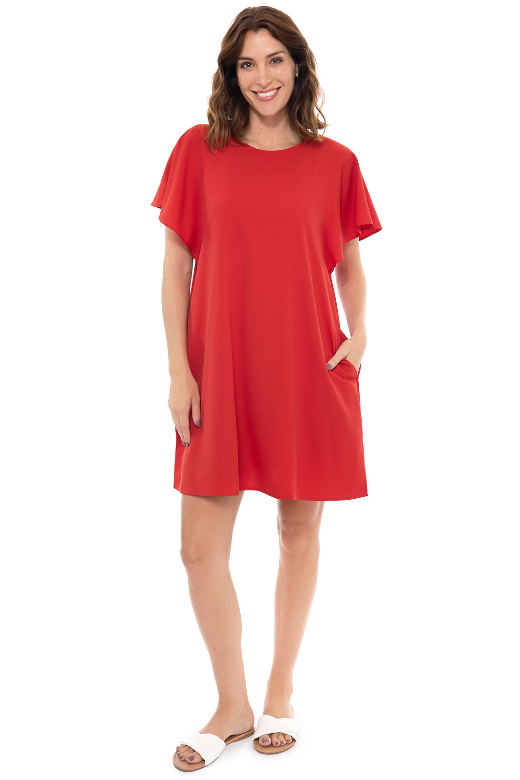 Cafecito Shift Dress - Women's Regular Fit Casual Dress for Work & Everyday Wear | Perfect for Office, Brunch & Social Events