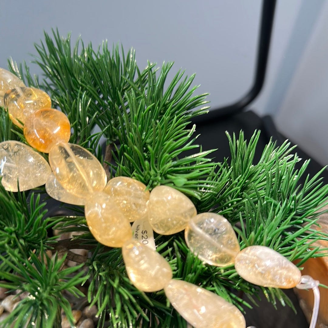 Natural Citrine Bead Strand - XL Nugget Gemstone for Jewelry Making, DIY Crafts & Healing Crystals - Perfect for Necklaces, Bracelets & Spiritual Energy Work