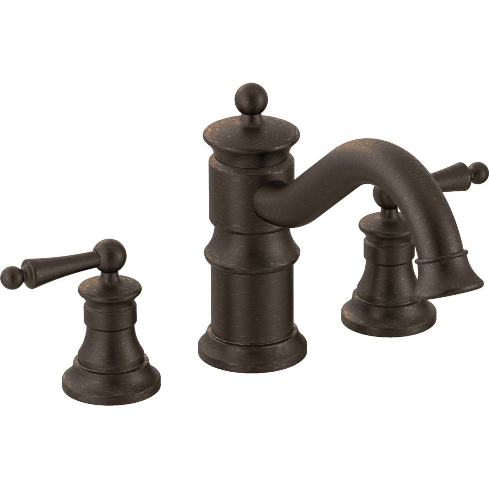 Moen TS214ORB Two-Handle High Arc Roman Tub Faucet in Oil-Rubbed Bronze - Perfect for Bathroom Renovation & Luxury Spa Experience