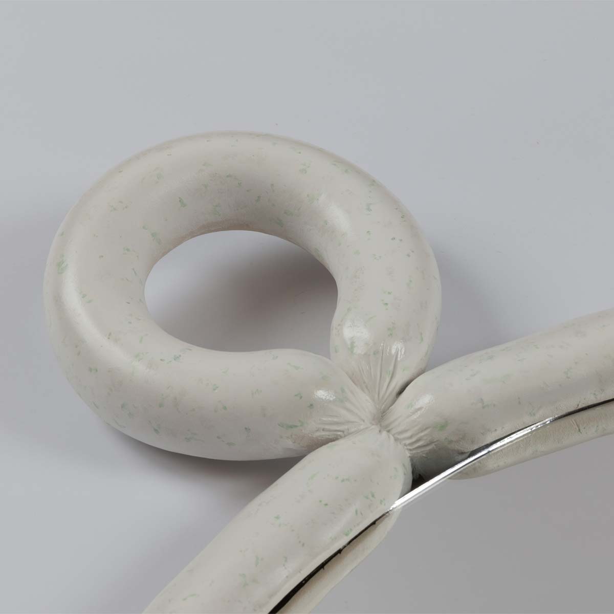 Hand-Painted Weisswurst Ceramic Sculpture Mirror - Bavarian Sausage Art Decor for Kitchen, Dining Room & German-Themed Parties