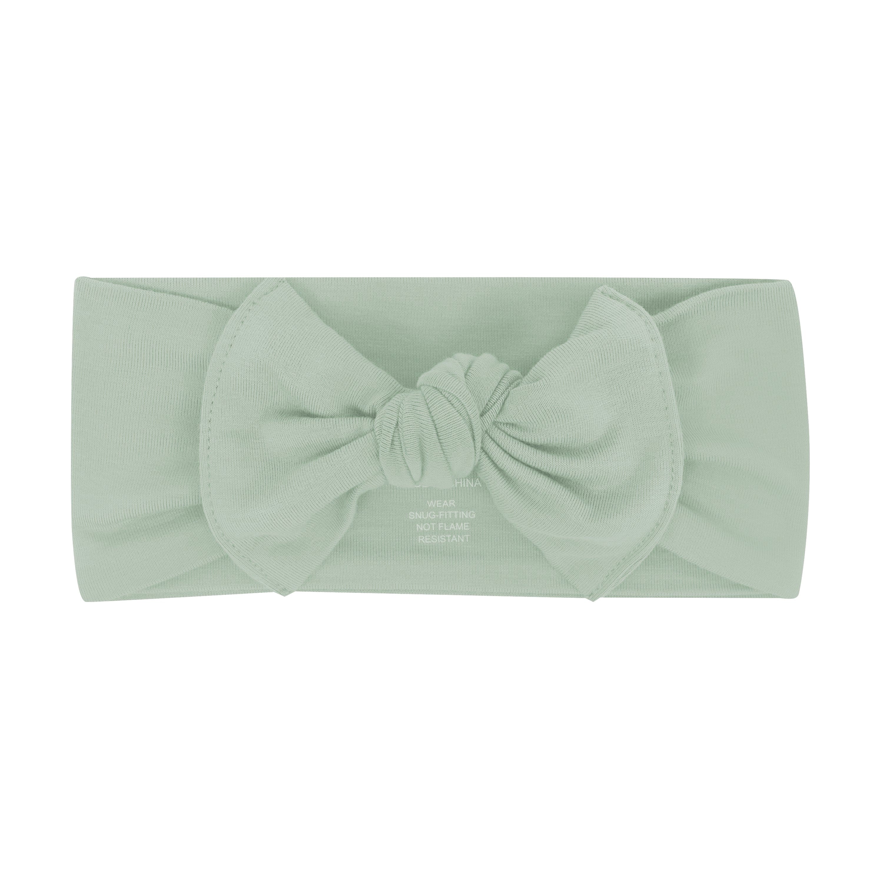 Elegant Knotted Bow Headband in Thyme Green - Perfect for Women's Fashion Accessories, Bridal Hair Bands, and Special Occasion Outfits