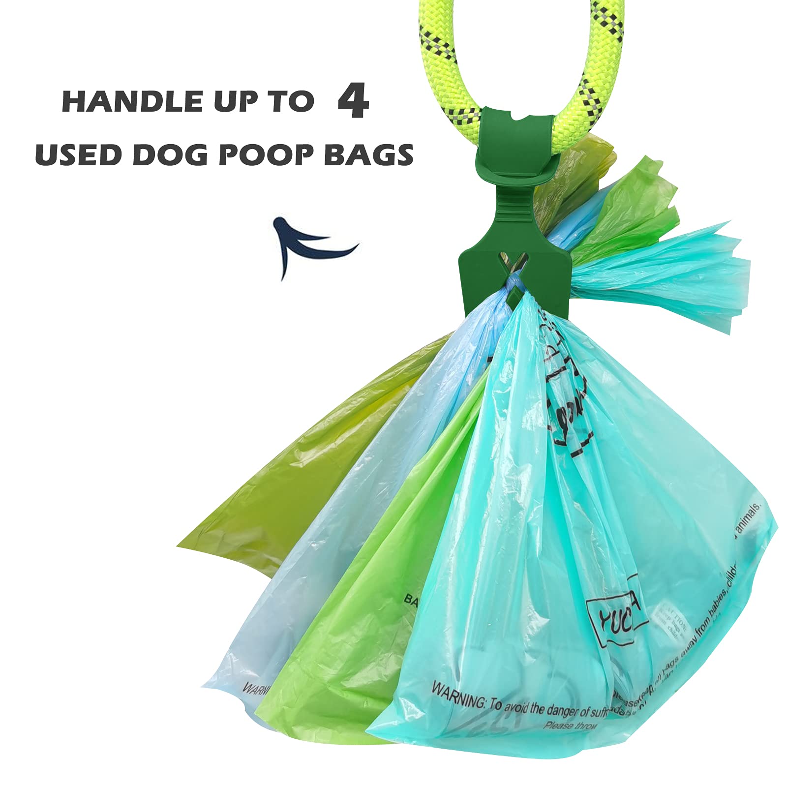 Eco-Friendly Silicone Dog Poop Bag Holder for Leash - Durable & Odor-Proof Poo Carrier (Forest Green, 2 Pack) - Perfect for Walking, Hiking & Outdoor Adventures with Your Pet