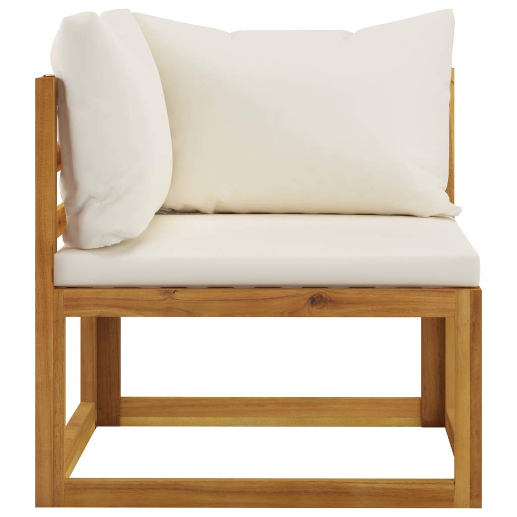 9-Piece Patio Furniture Sectional Set - Outdoor Garden Lounge Sofa with Cushions & Acacia Wood Table - Perfect for Backyard, Poolside, or Deck Relaxation