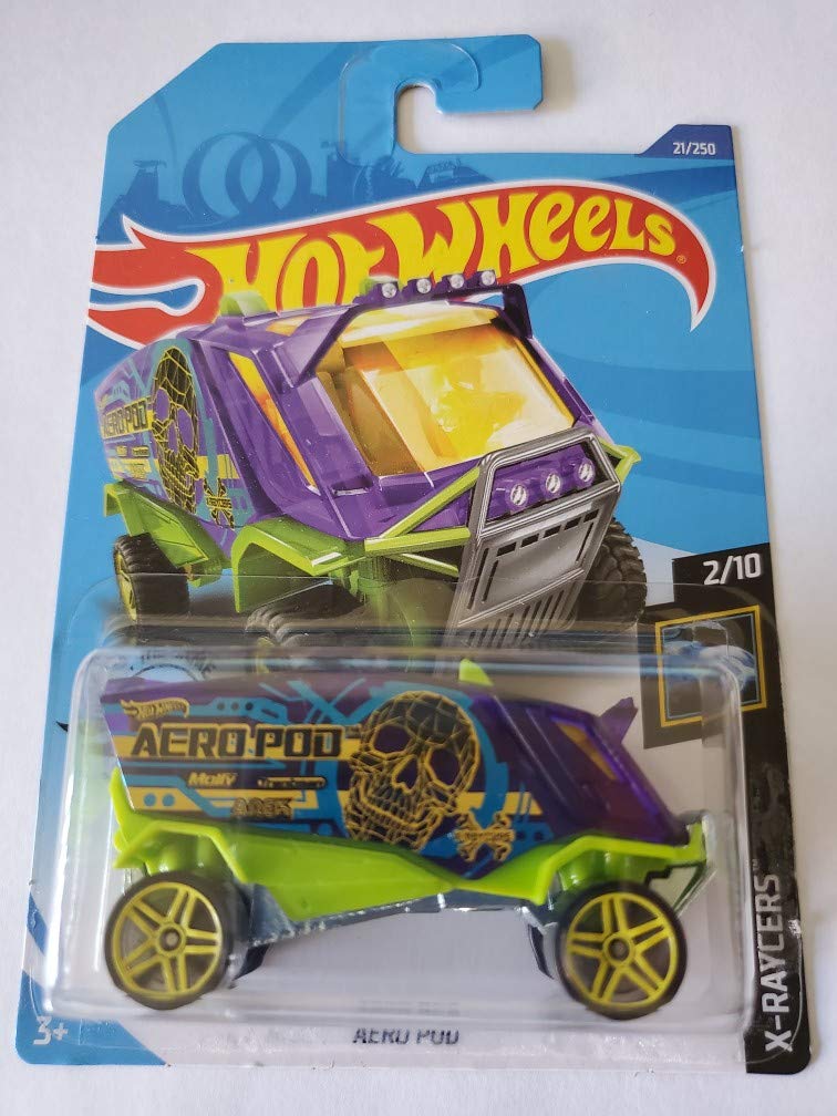 Hot Wheels 2020 X-Raycers Aero Pod Die-Cast Car - 1:64 Scale Purple Collectible (21/250) - Perfect for Kids' Playtime, Racing Games & Car Collection Displays