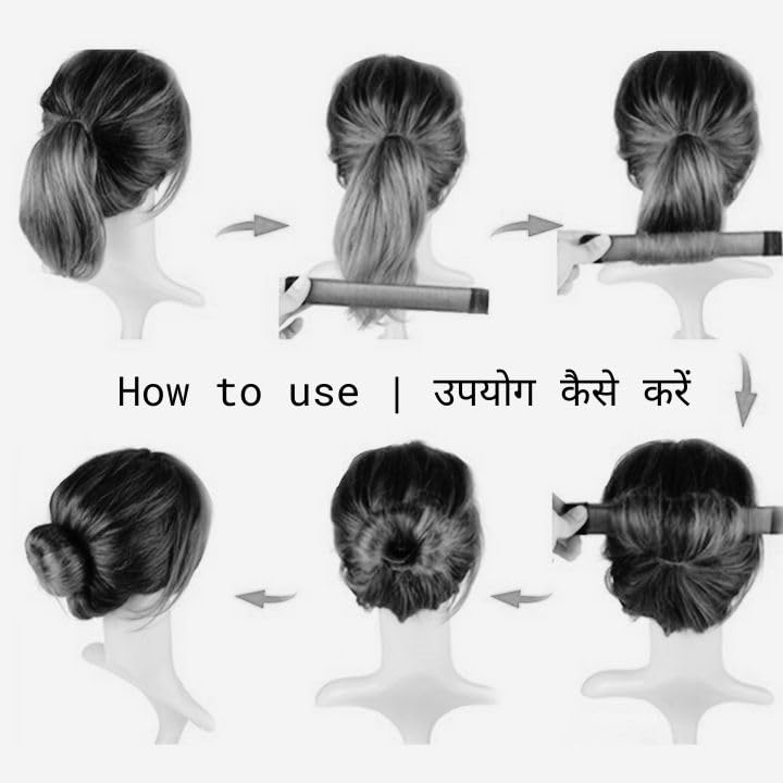 PAARTHO DIY Donut Magic Hair Bun Maker - Easy Hair Styling Tool for Updos, Ponytails & Braids | Perfect for Weddings, Parties & Everyday Hairstyles