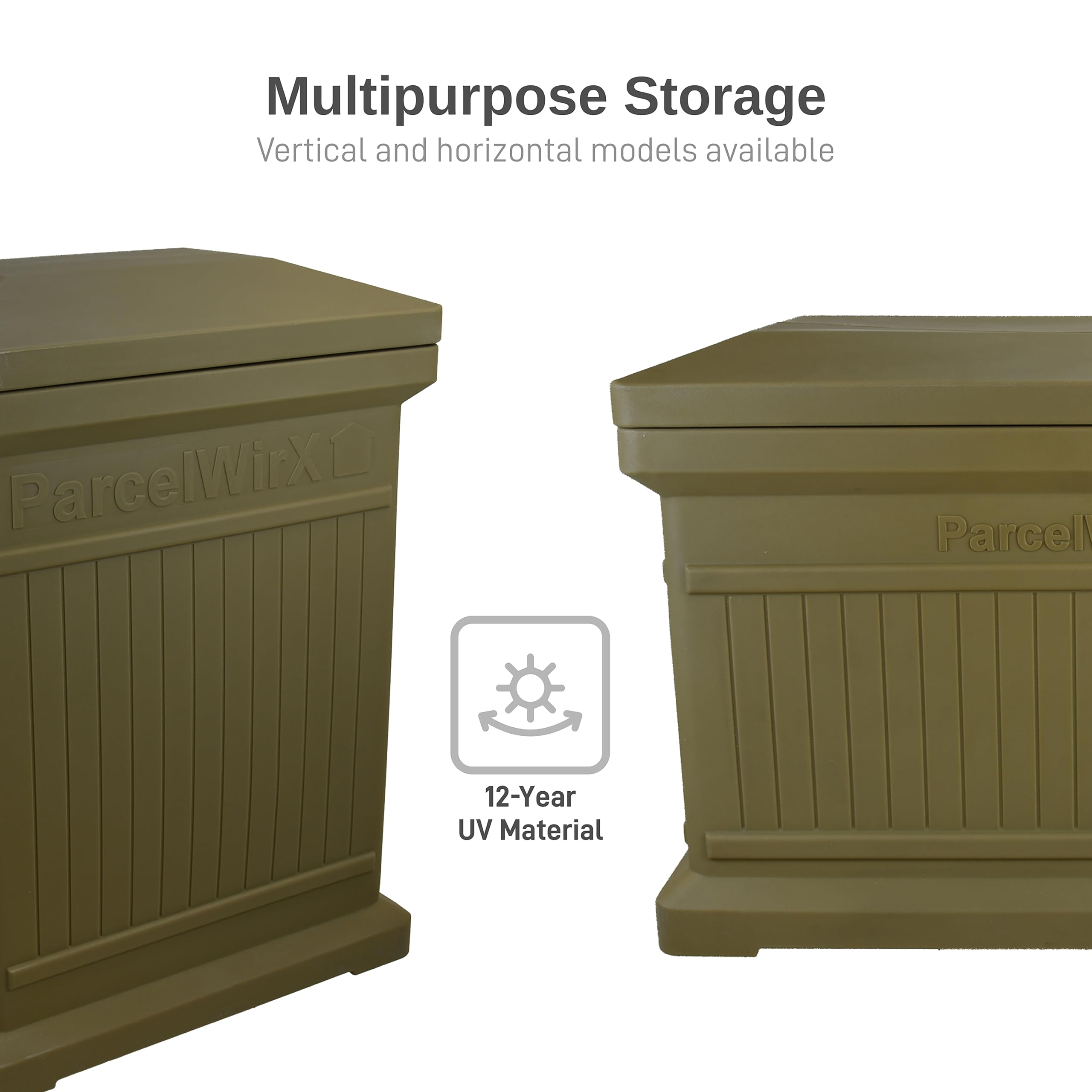 Premium Horizontal Storage Cabinet & Package Delivery Box with Lift-Off Lid - Solid Oak Wood Organizer for Mail, Parcels & Home Storage | Perfect for Entryway, Office & Shipping Businesses