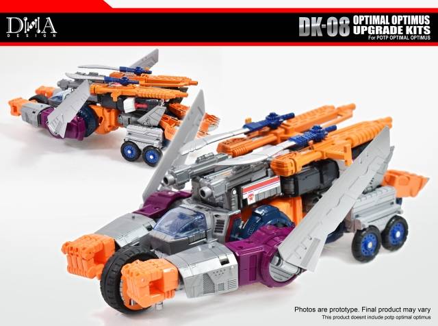 DNA Design DK 08 Upgrade Kit for Power of the Primes Optimal Optimus - Transformers Toy Enhancement Parts | Perfect for Collectors & Customization Projects