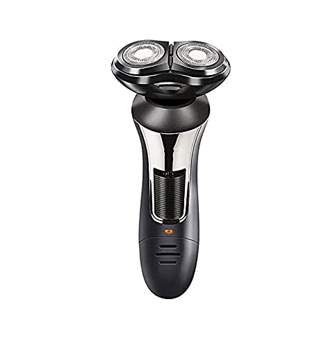 Premium Cordless Electric Shaver for Men - Rotary Facial Hair Trimmer & Beard Grooming Kit with USB Rechargeable (Black) | Perfect for Travel, Home Use & Daily Grooming Routine