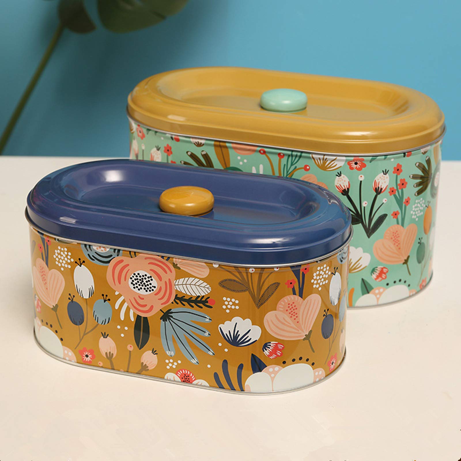 Stainless Steel Cookie Storage Tin with Lid - Airtight Food-Safe Container for Biscuits, Chocolates & Baby Snacks | Perfect for Kitchen Pantry Organization, Toddler Snack Storage & Gift Giving