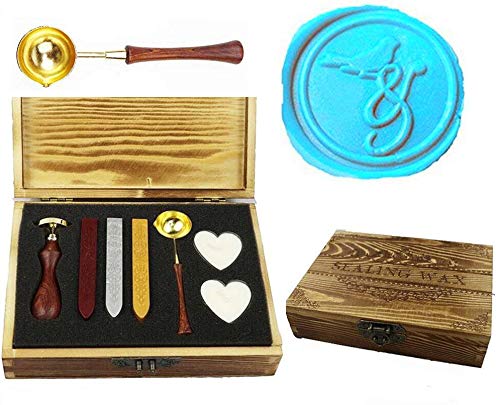 Vintage Wax Seal Stamp Kit for Wedding Invitations & Cards