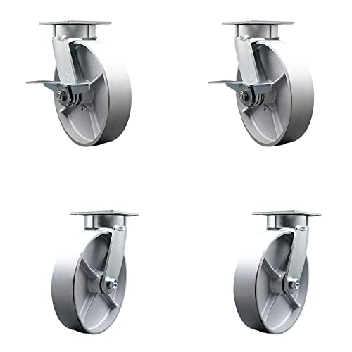 4 Swivel w/2 Brakes & 4 Swivel Locks