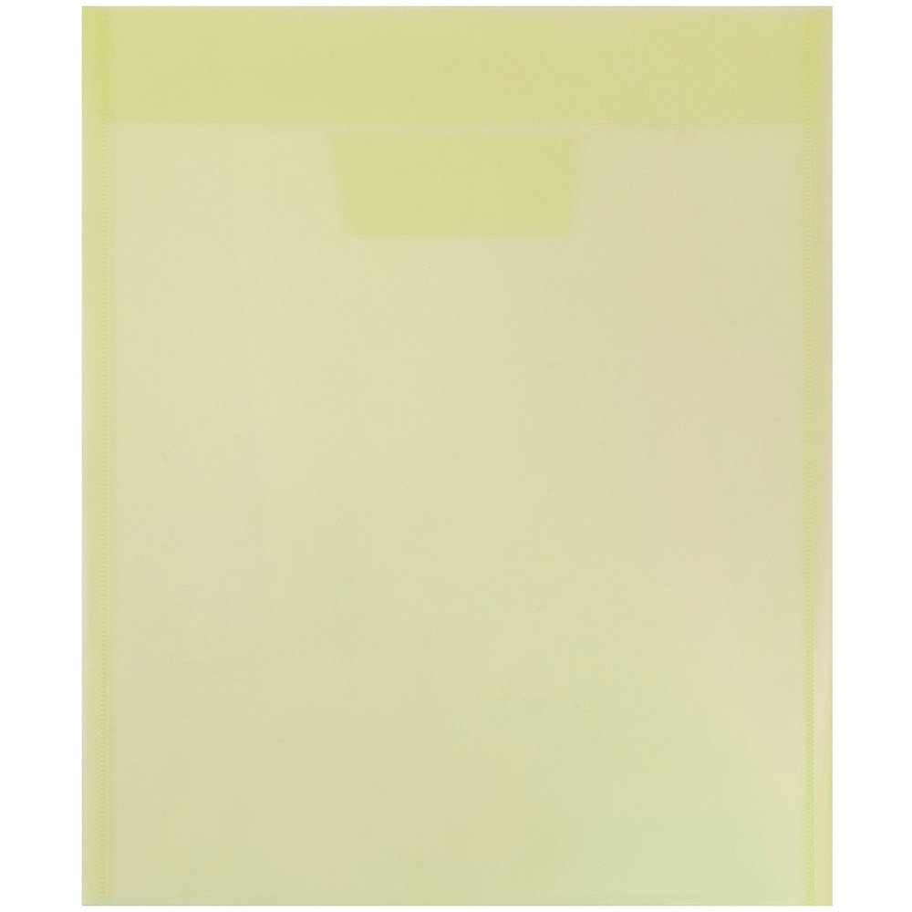 Plastic Envelopes with Tuck Flap, Letter Size 9x12, Yellow - 12 Pack for Office & Mailing
