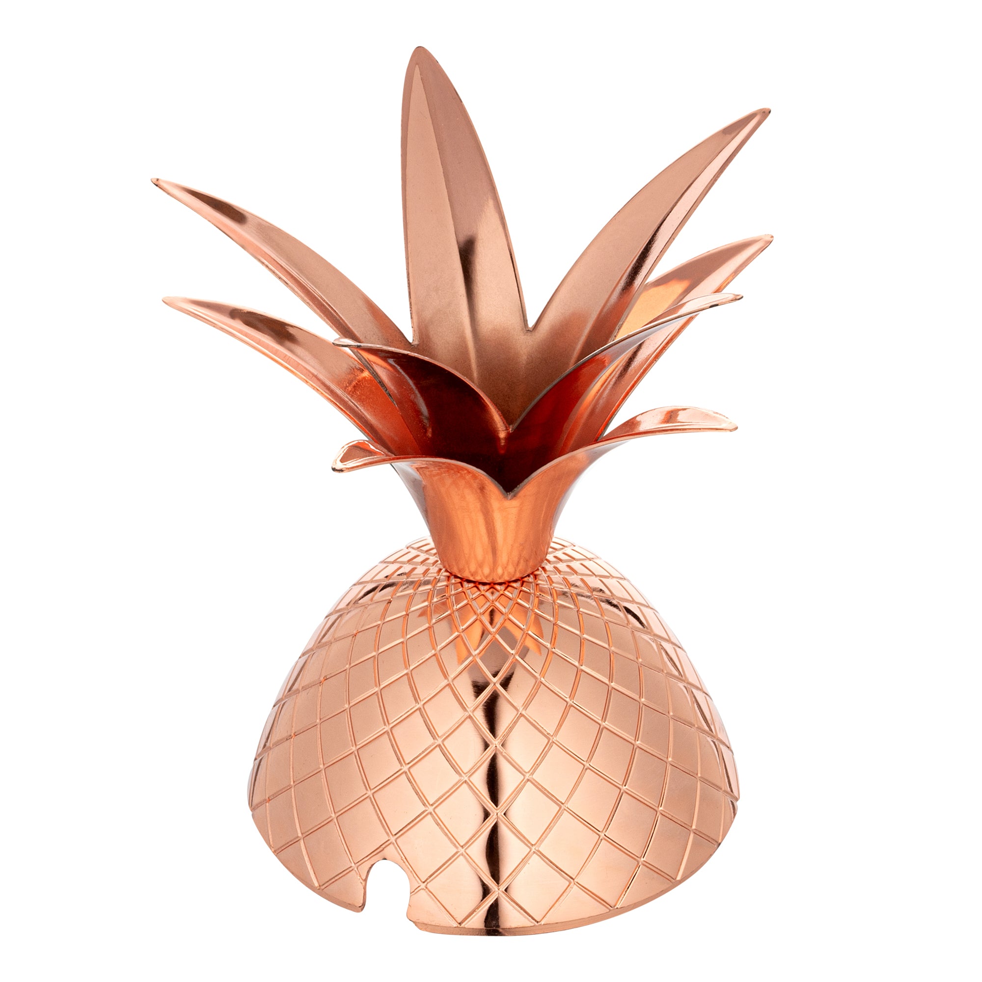 Bar Lux 24 oz Copper Plated Stainless Steel Pineapple Tumbler Cup - Insulated Double Wall Vacuum Flask for Hot & Cold Drinks - Perfect for Beach, Pool, Office & Outdoor Activities (4.25