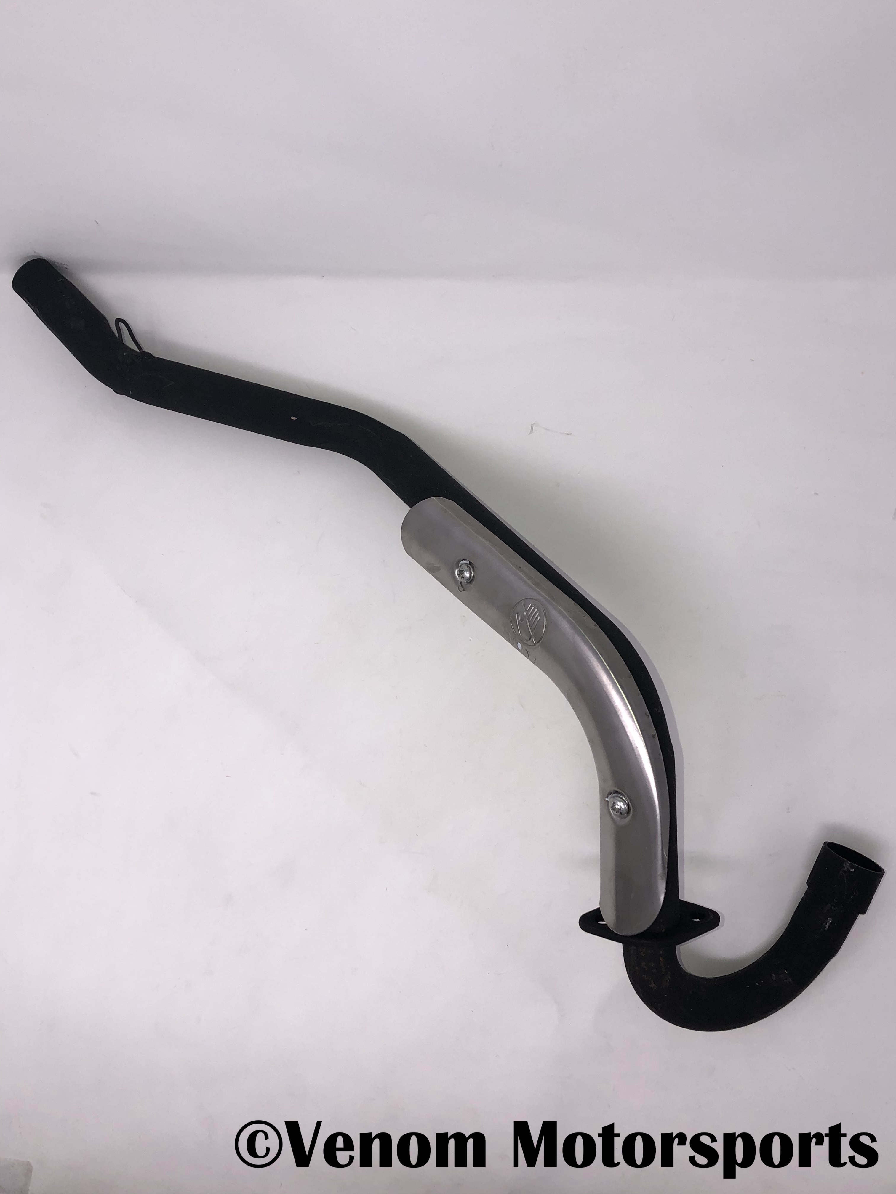 Venom 125cc ATV Replacement Exhaust Pipe - High-Performance Upgrade for Off-Road & Trail Riding