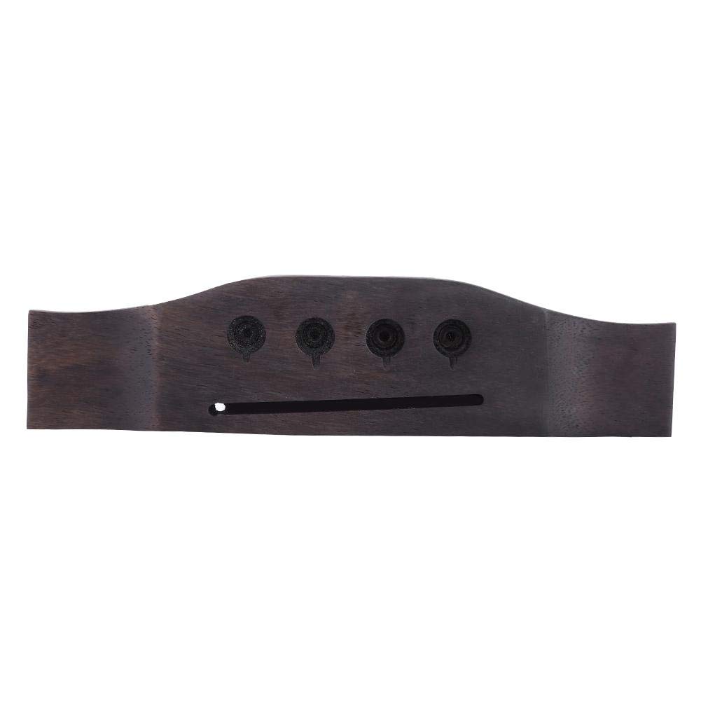 4 Strings Bass Bridge - Rosewood Bridge Saddle & Pins for 4-String Acoustic Bass Guitar | Premium Wooden Guitar Accessories | Perfect for Folk, Bluegrass & Acoustic Performances