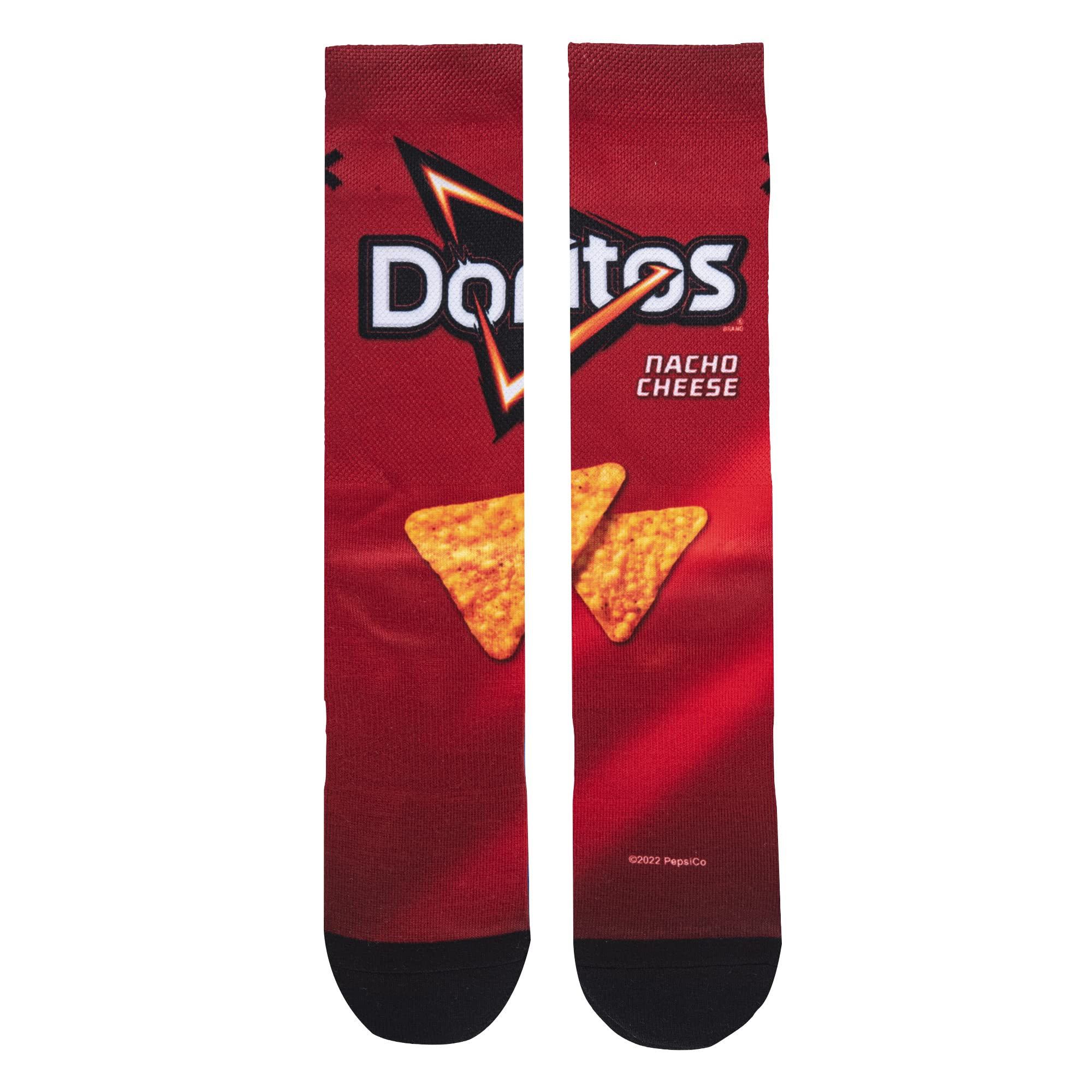 Odd Sox Fun Crew Socks for Men - Nacho Snacks, Doritos & Cheetos Print Novelty Socks - Perfect for Gifts, Cosplay & Casual Wear