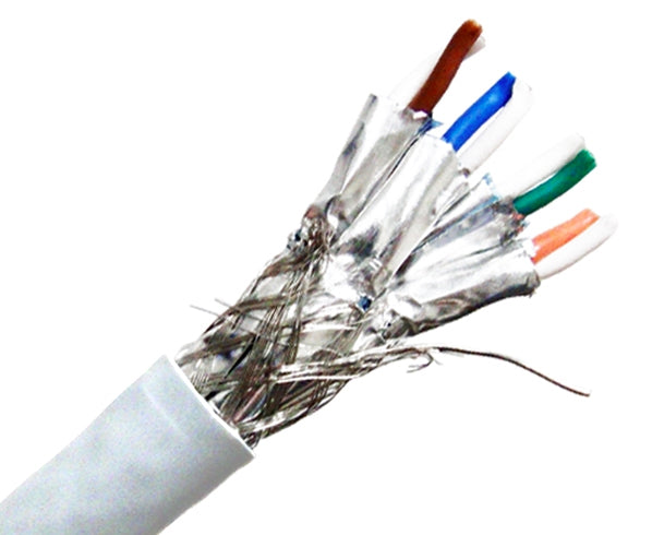 CAT7 Ethernet Cable 1000FT - 10Gbps High-Speed, 23AWG Solid Copper, Dual Shielded (S/FTP), CMR Rated for Indoor Use - Perfect for Home Office, Gaming & Server Room Networking