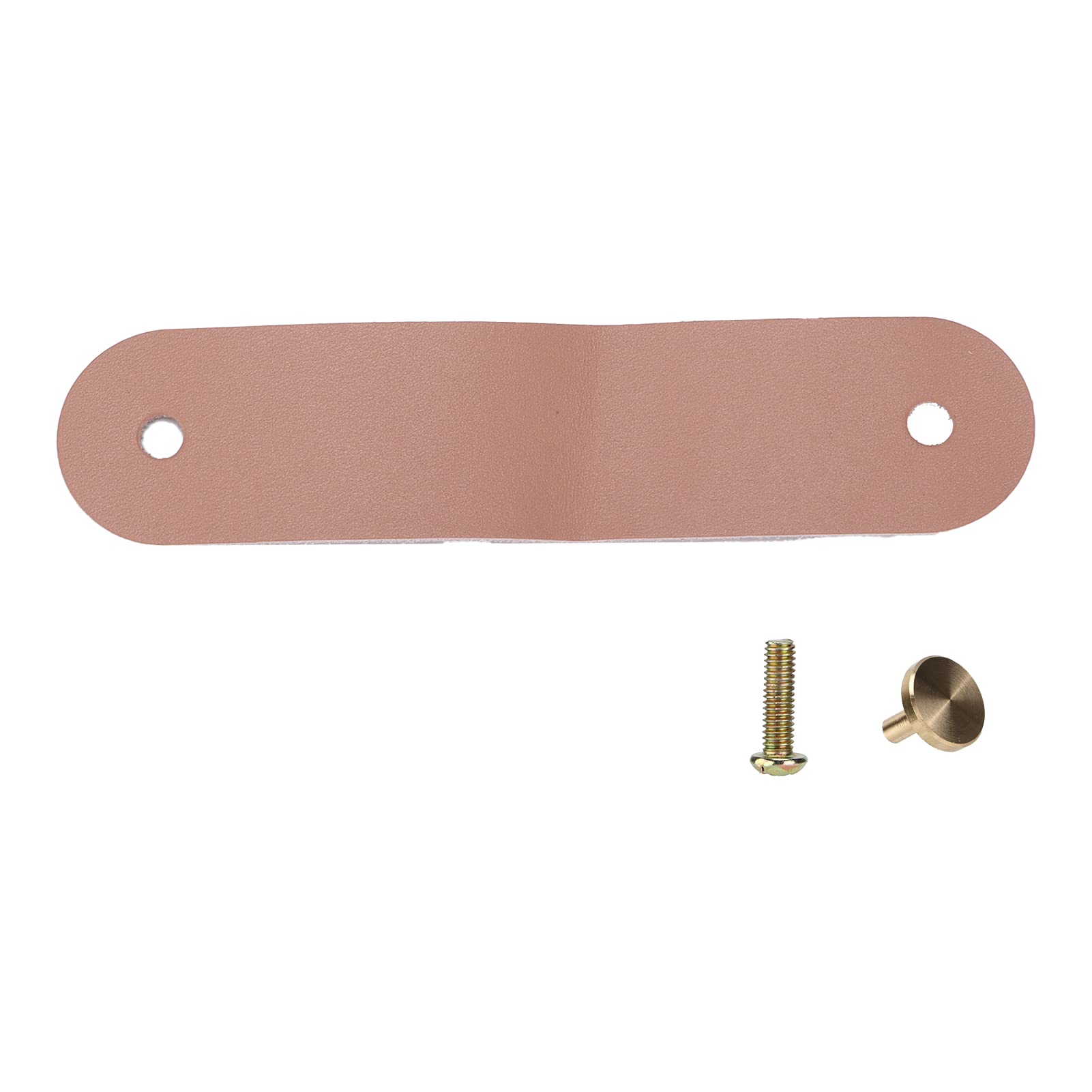Premium EBTOOLS Cabinet Pull Handle - Nordic Style Luxury Grain Leather & Brass Drawer Knob for Shoe Cabinet, Dresser, Kitchen Drawers & Furniture Doors - Elegant Home & Office Upgrade