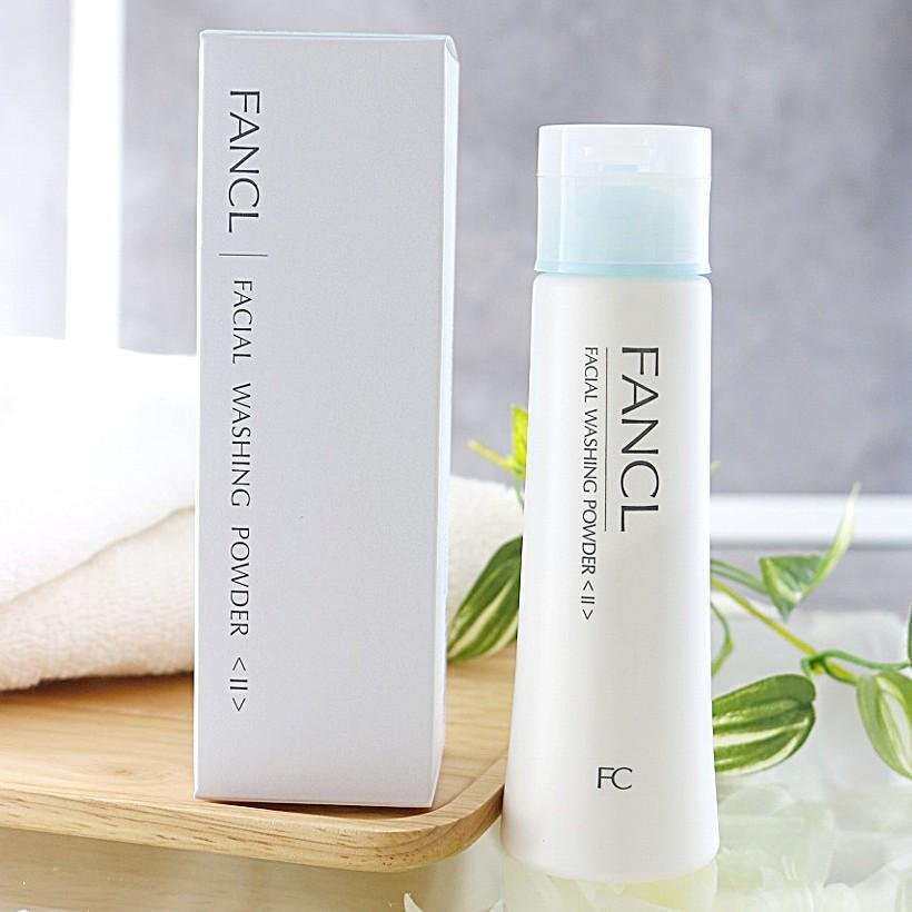FANCL Facial Cleansing Powder for Sensitive Skin - Gentle Exfoliating & Deep Cleansing (Pack of 3) | Daily Skincare Routine & Travel-Friendly Beauty Essential