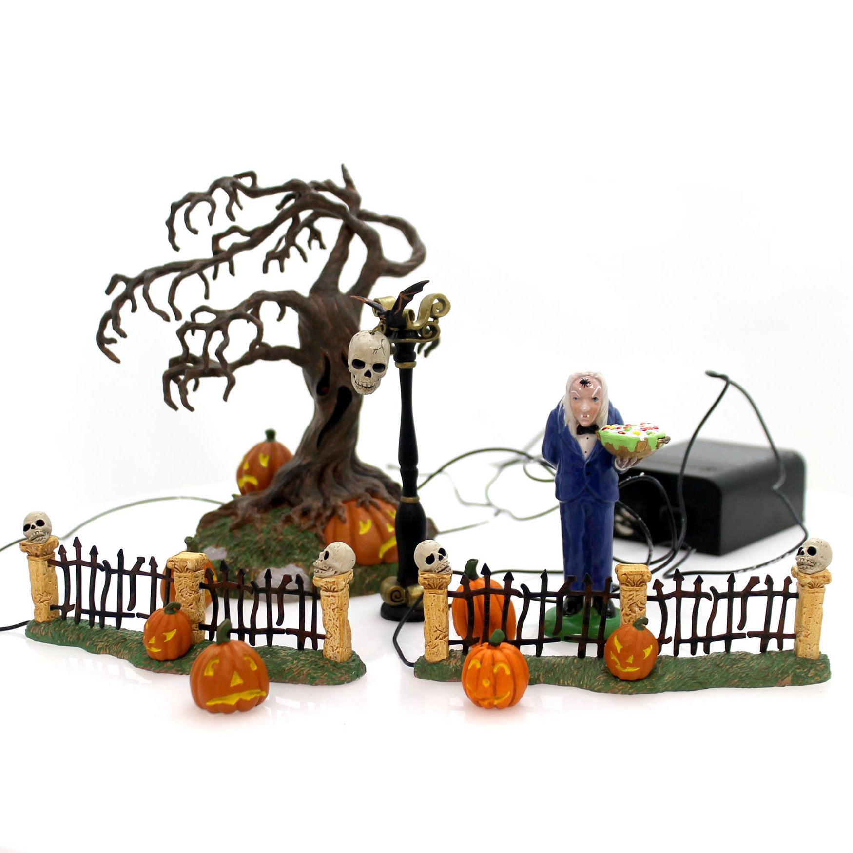 Dept. 56 Halloween Graveyard Landscape Set - Spooky Home Decor for Halloween Party & Haunted House Display