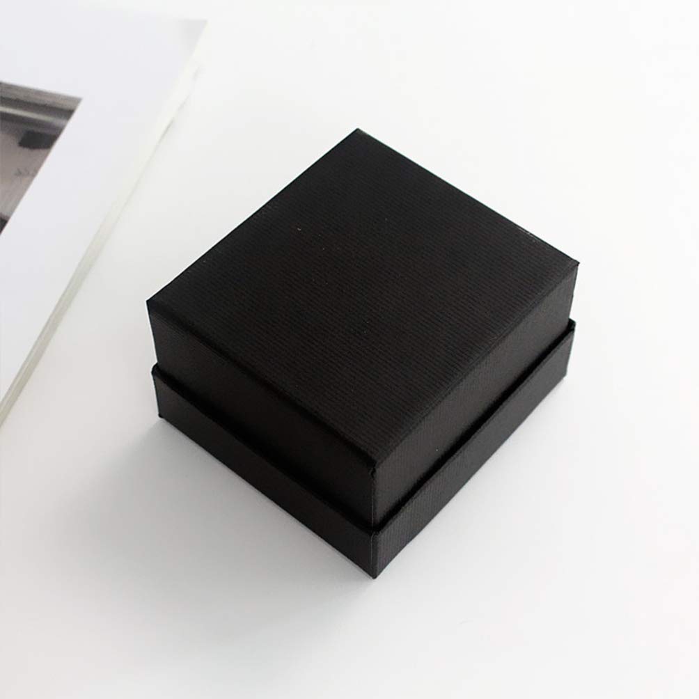 **5-Pack Black Paper Watch Box with Pillow - Jewelry & Bangle Storage Case for Men & Women - Perfect for Gifts, Travel & Watch Collection Organization**