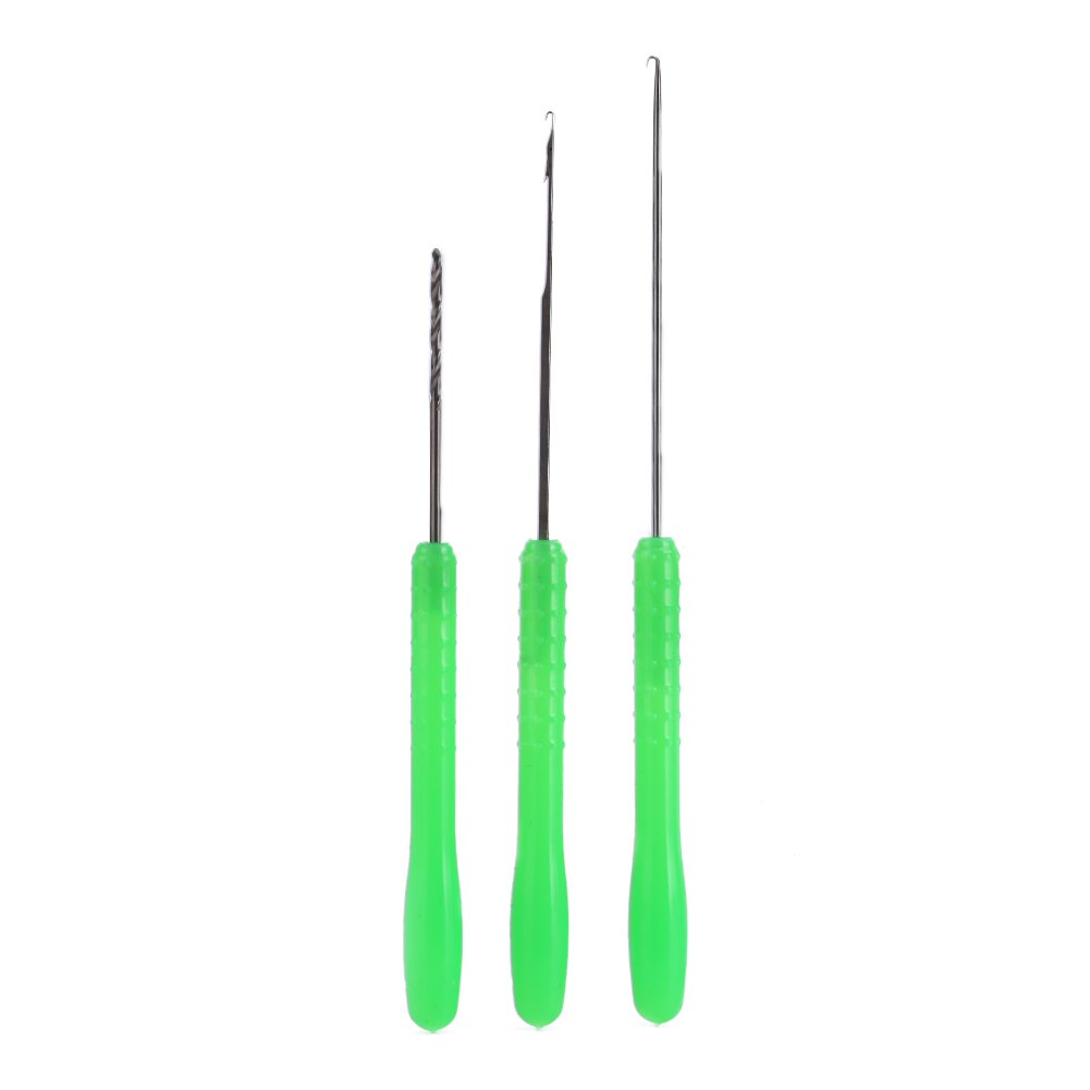 ZPSHYD 3-in-1 Fishing Bait Needle Tool Set - Drilling Hook Needle & Bait Rigging Kit for Saltwater & Freshwater Fishing | Perfect for Pier, Boat & Shore Fishing