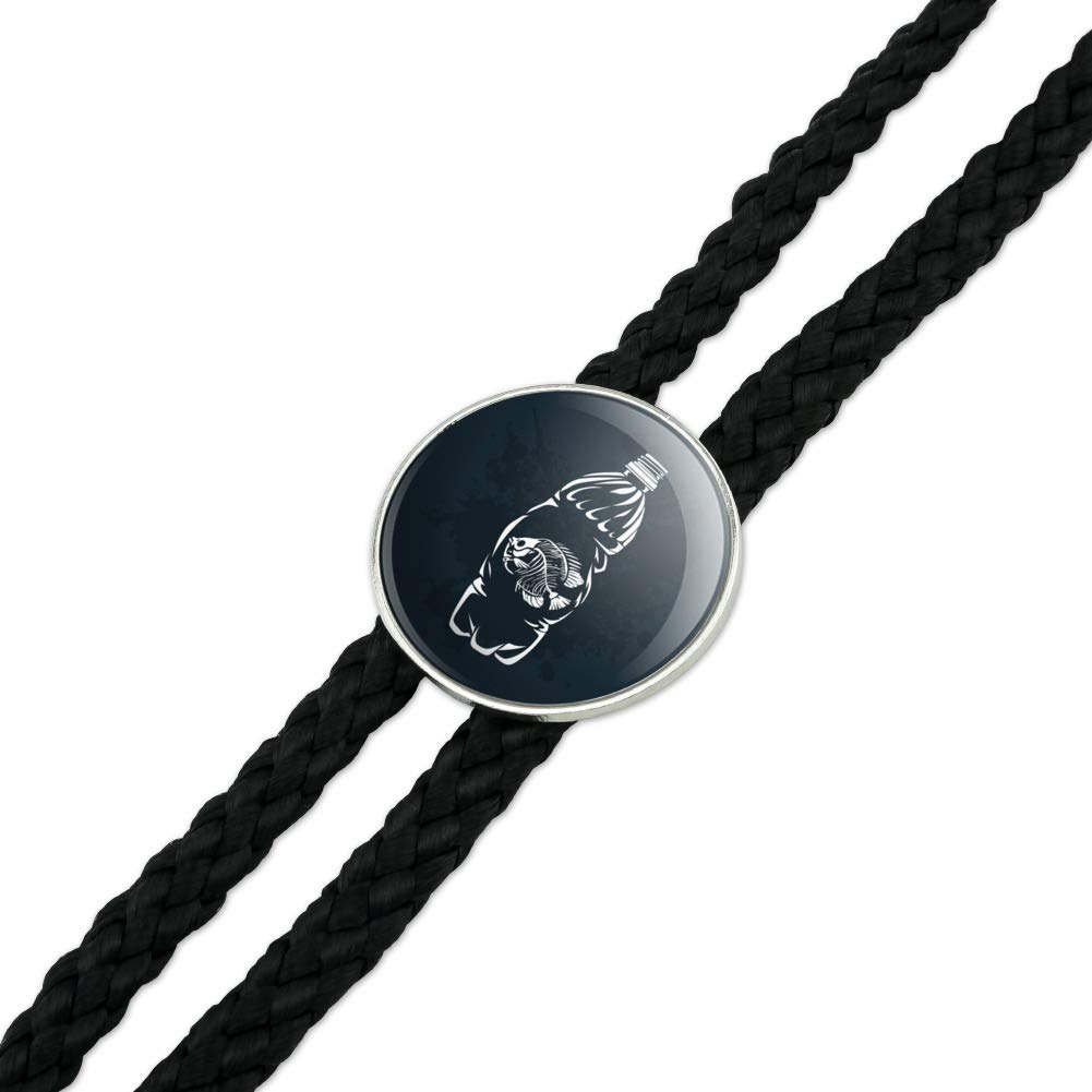 Dead Fish Bones Western Cowboy Bolo Tie - Unique Southwest Style Necktie for Men - Perfect for Rodeo, Country Music Festivals & Western Fashion