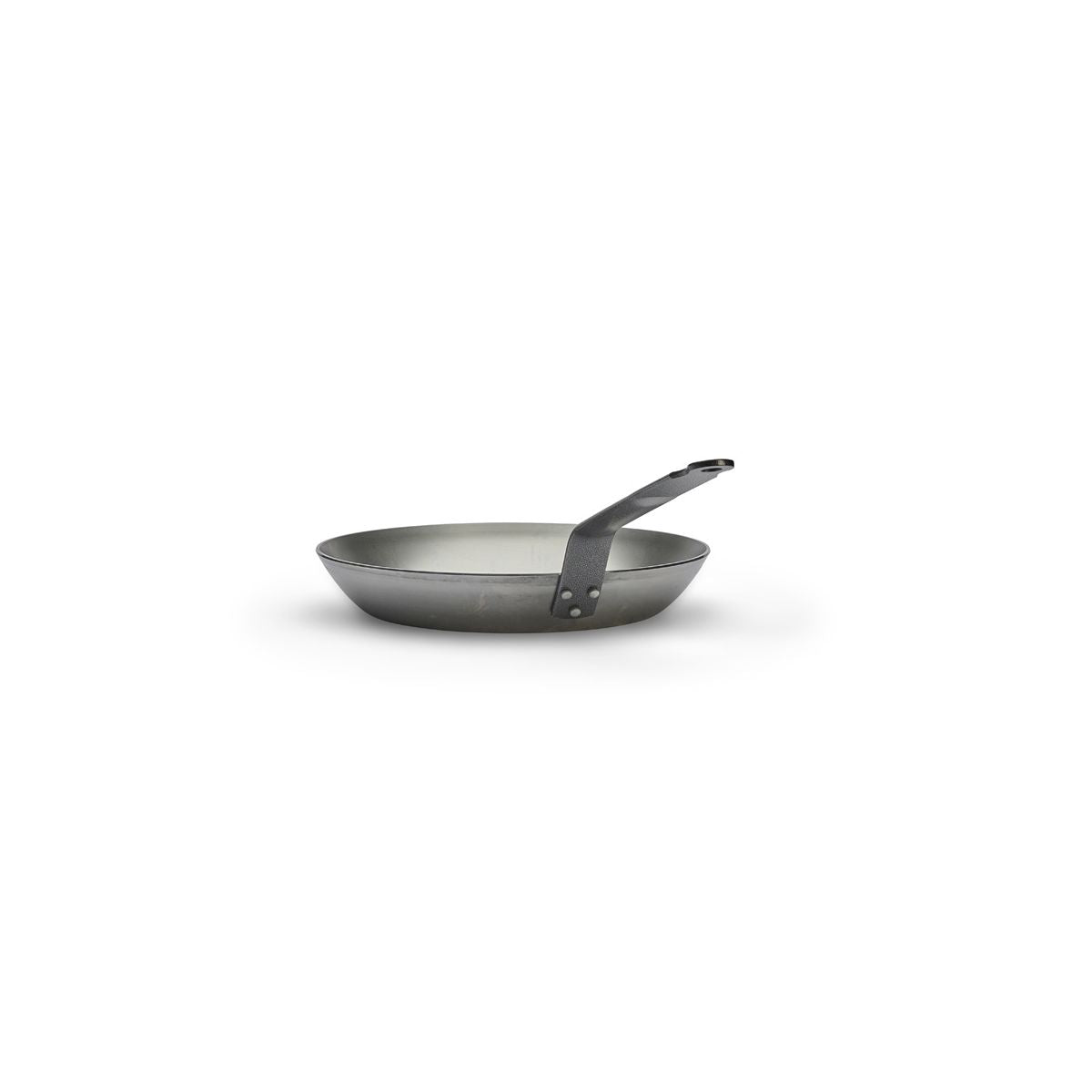 De Buyer Carbone Plus 12.5-Inch Round French Steel Frying Pan - Professional Carbon Steel Skillet for Searing, Sautéing & Cooking Steak, Eggs & Crepes