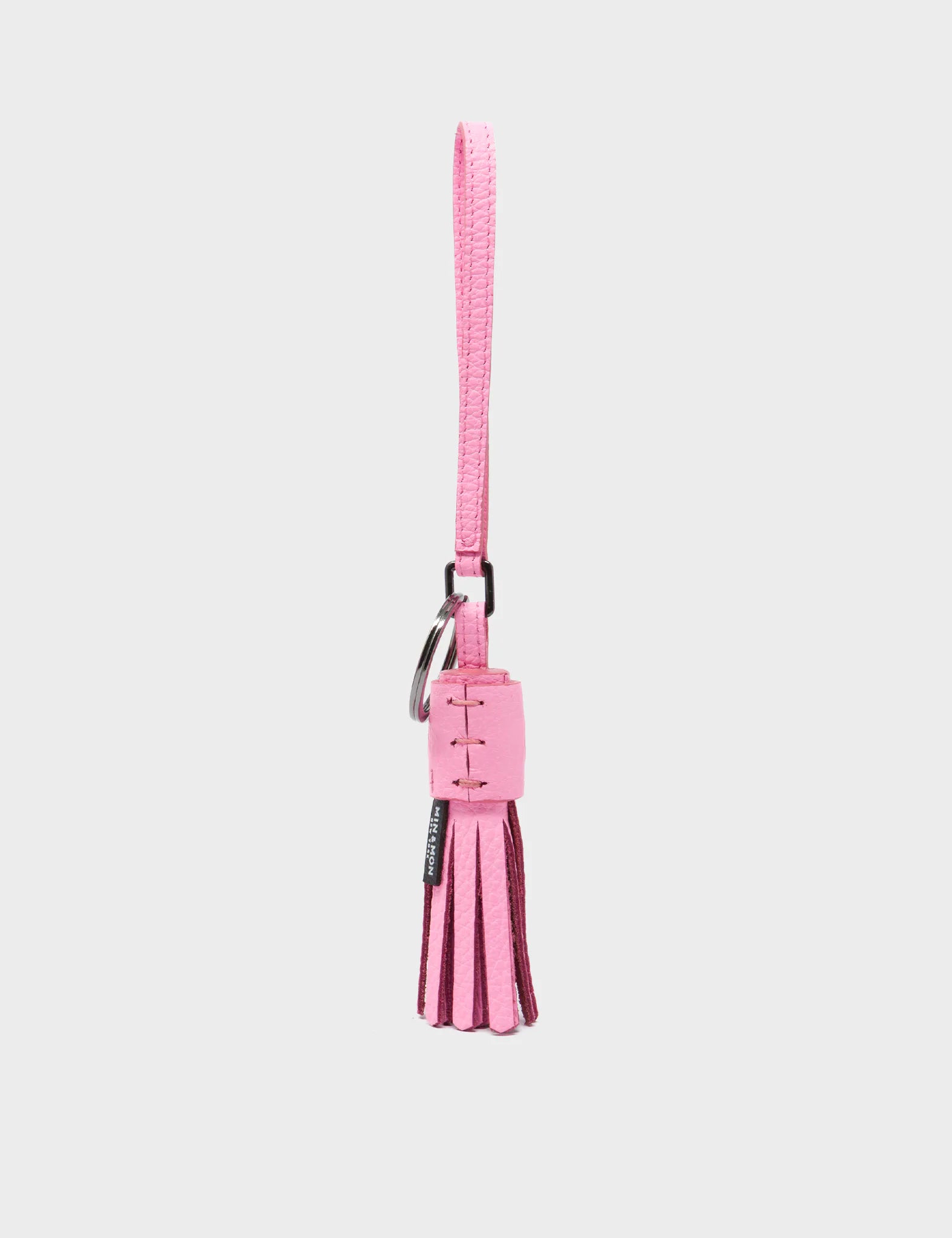 Callie Marie Hue Bag Charm - Soft Neon Pink Leather Keychain for Women | Stylish Accessory for Handbags, Backpacks, and Keys | Perfect Gift for Fashion Lovers