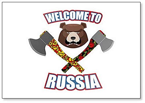 Angry Bear with Axe Fridge Magnet - Russian Souvenir Gift for Travel Lovers - Perfect for Kitchen Decor, Office Accessories & Travel Memories