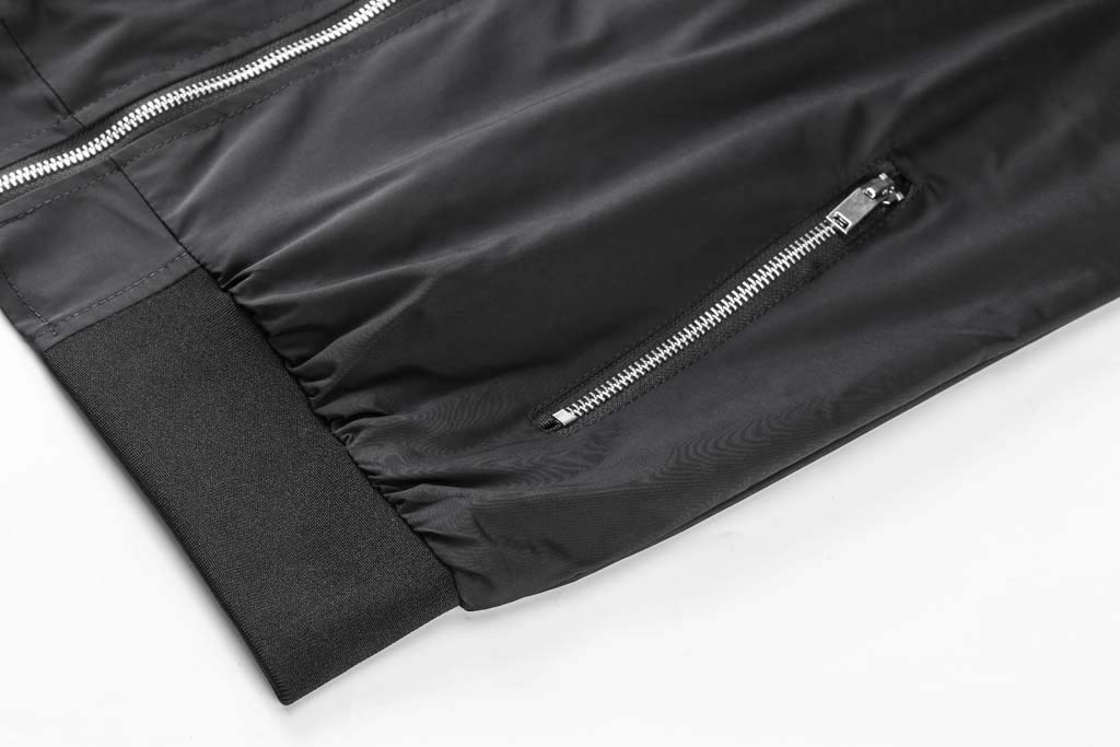 CRYSULLY Men's Lightweight Bomber Jacket - Spring & Fall Windbreaker Coat with Full Zip | Casual Outerwear for Daily Wear, Travel & Outdoor Activities