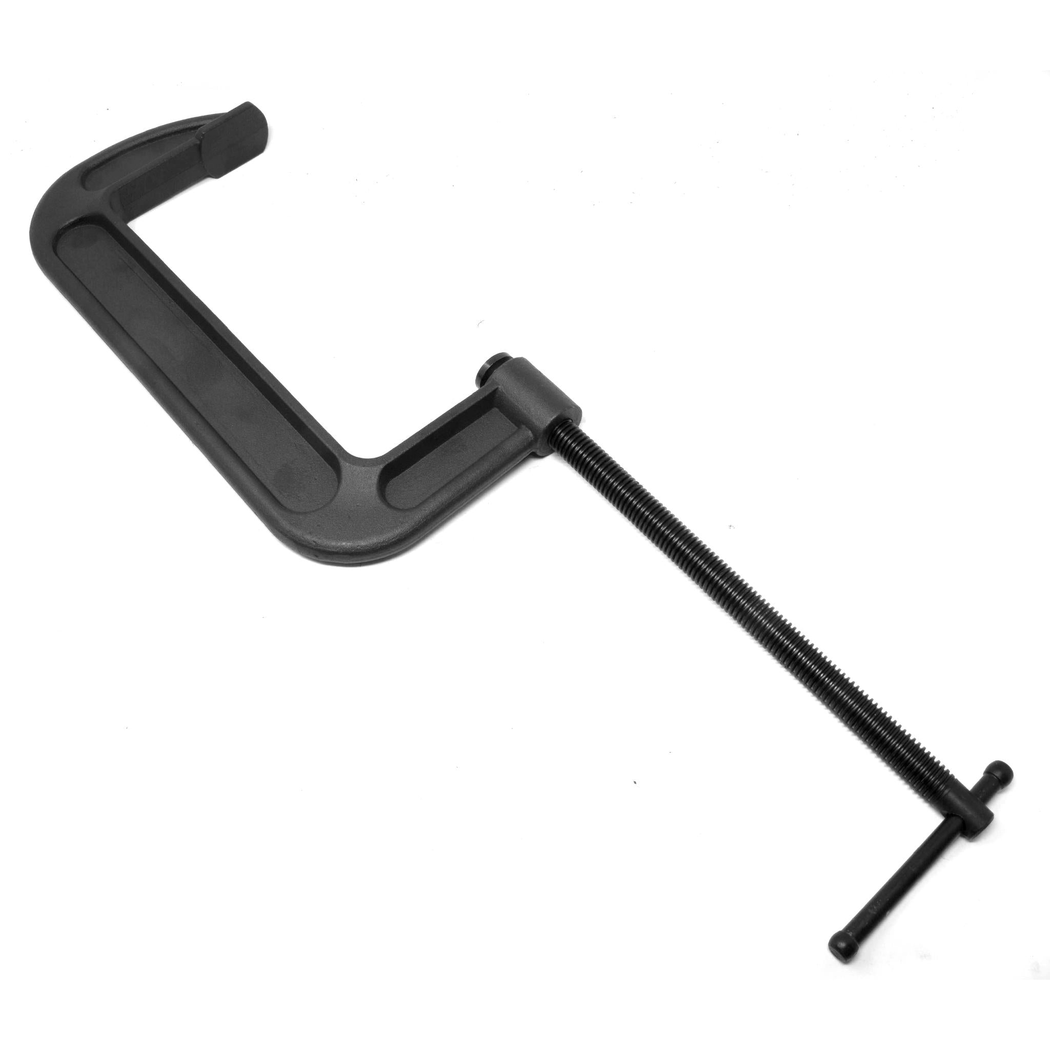 Heavy Duty Cast Iron C Clamps - 8 Inch Jaw Opening, 3.4 Inch Throat - Ideal for Woodworking, Metalworking, and DIY Projects
