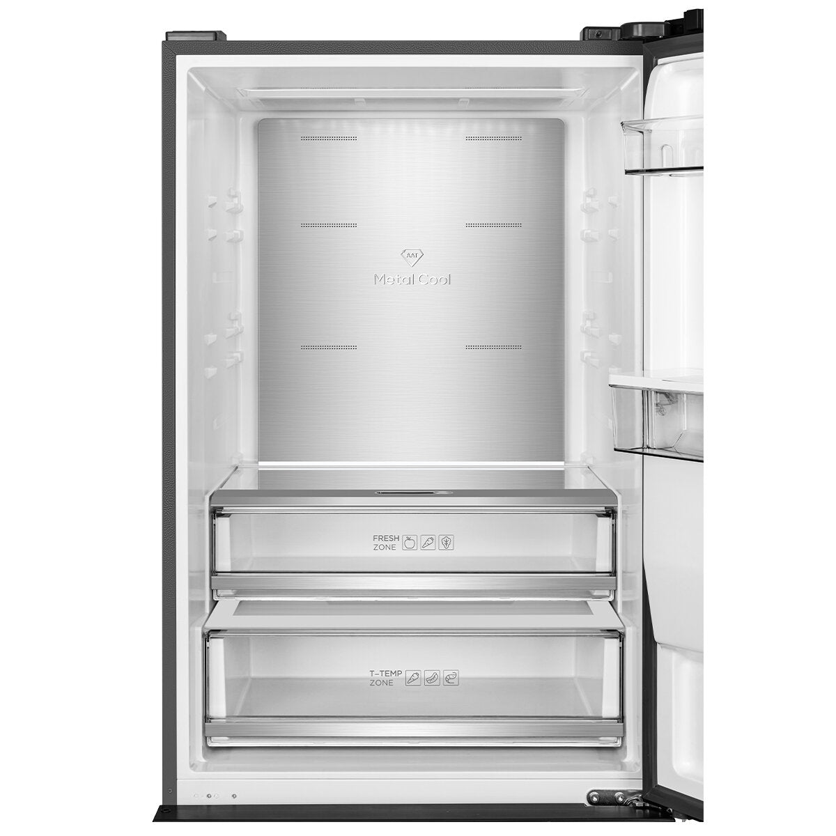 TCL 412L Bottom Mount Refrigerator - Matte Black (C440BFB) | Energy Efficient, Spacious Freezer & Fridge | Perfect for Kitchens, Apartments & Small Homes