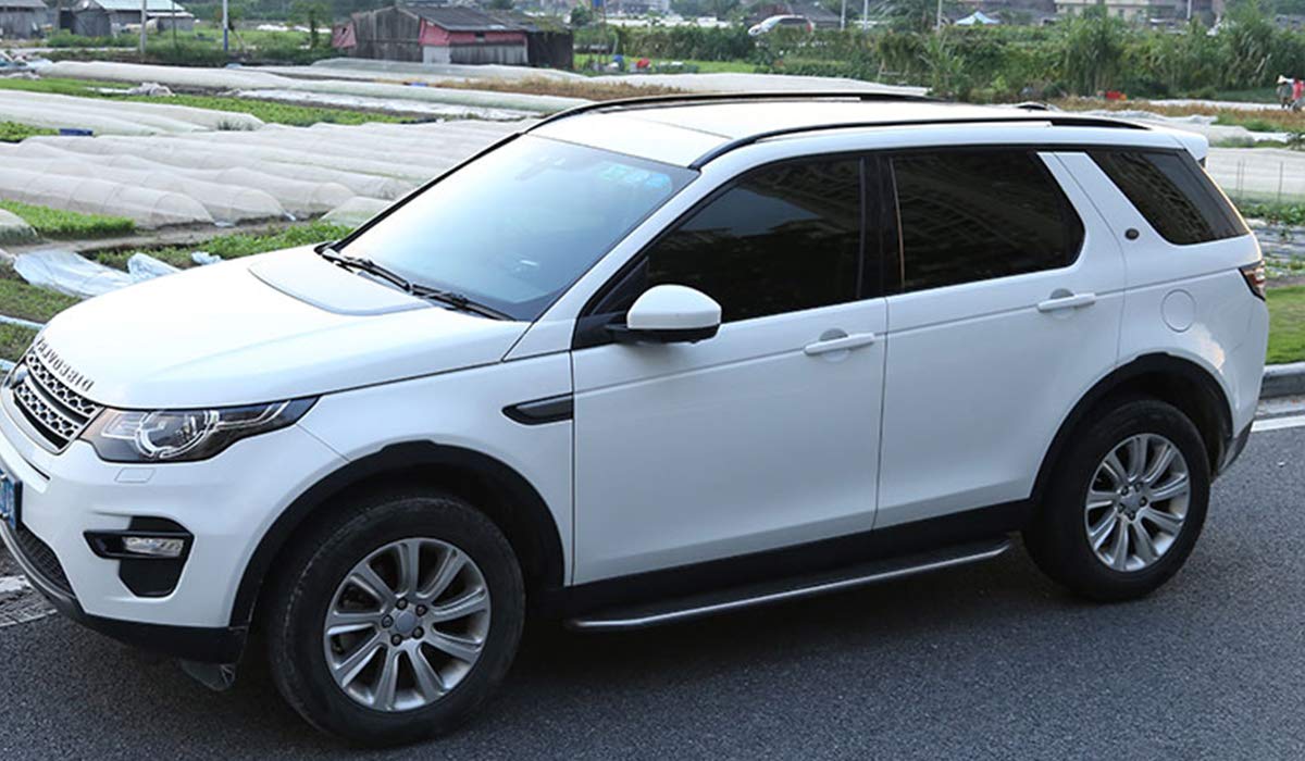 Snailfly Universal Black Roof Rack Side Rails Bar Compatible with 2015-2024 Land Rover Discovery Sport | Heavy Duty Cargo Carrier for Outdoor Adventure, Camping & Road Trips