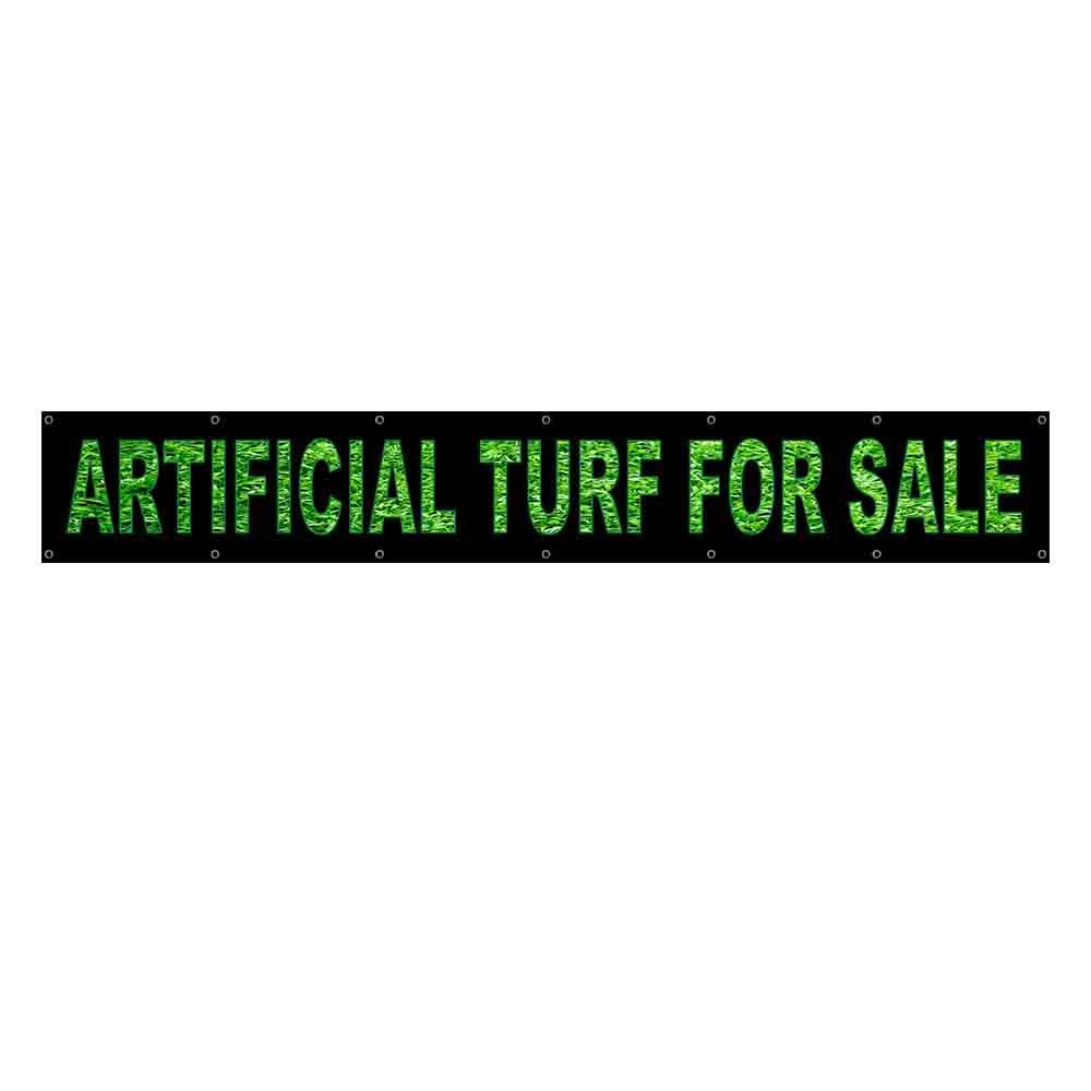 Premium 13 oz Heavy-Duty Artificial Turf Banner - Extra Large Vinyl with Metal Grommets - Perfect for Outdoor Events, Sports Fields & Commercial Displays