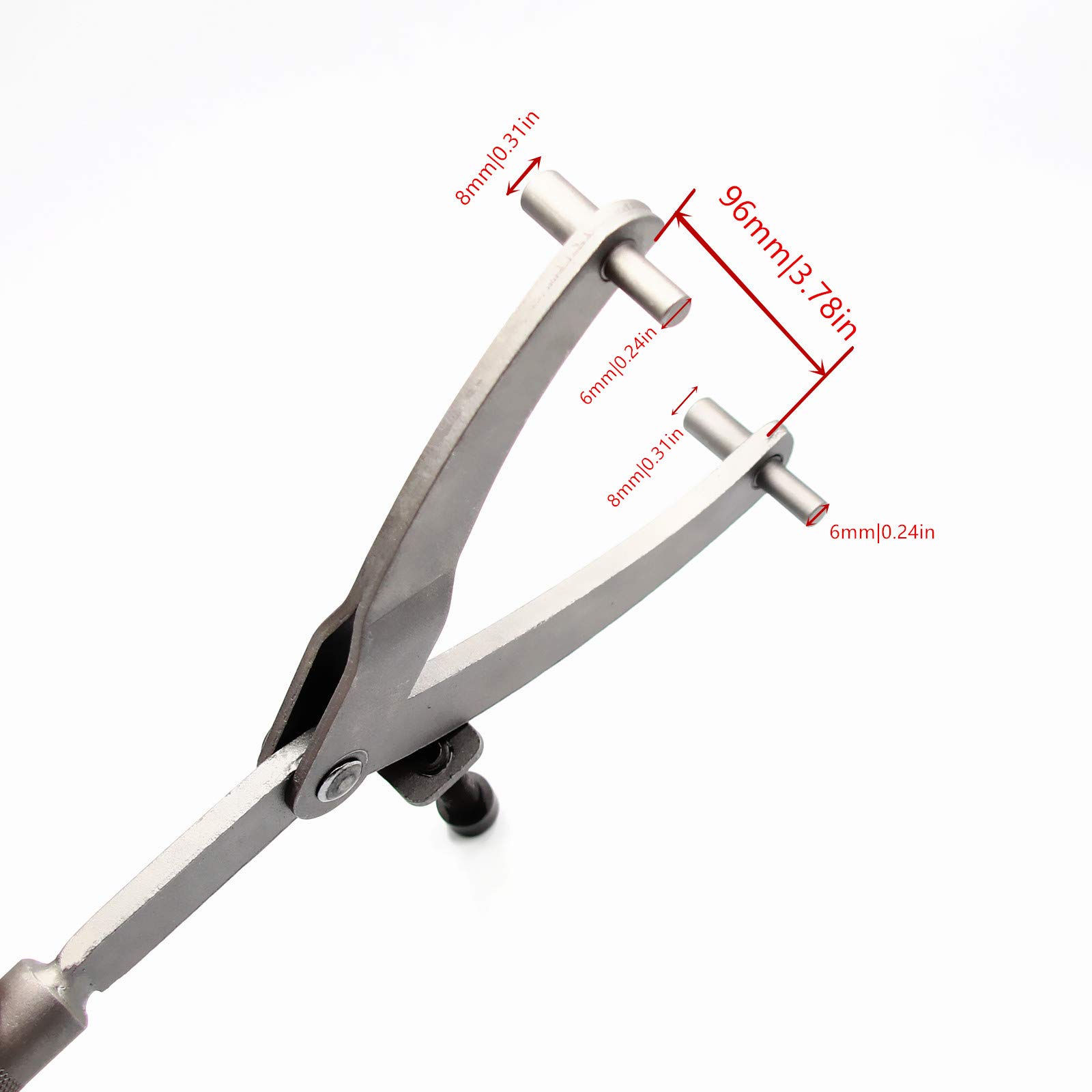 2PCS Adjustable Spanner Wrench for Motorcycle Flywheel, Clutch Hub, Rotor & Sprockets - Fan Clutch Removal Tool - Motorcycle Repair & Maintenance Accessories (Perfect for DIY Bike Servicing & Professional Mechanic Use)