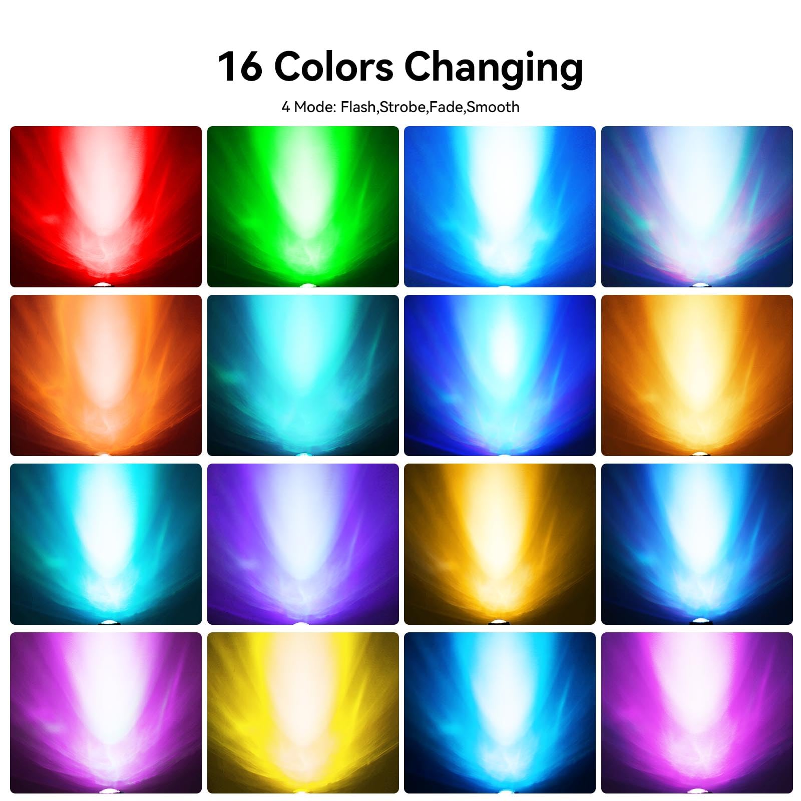 4-Pack RGB Underwater Pond Lights with Timer - IP68 Waterproof, Dimmable Outdoor Landscape Lighting for Garden Fountain, Fish Tank & Pool Decor | Perfect for Backyard, Patio & Water Feature Illumination