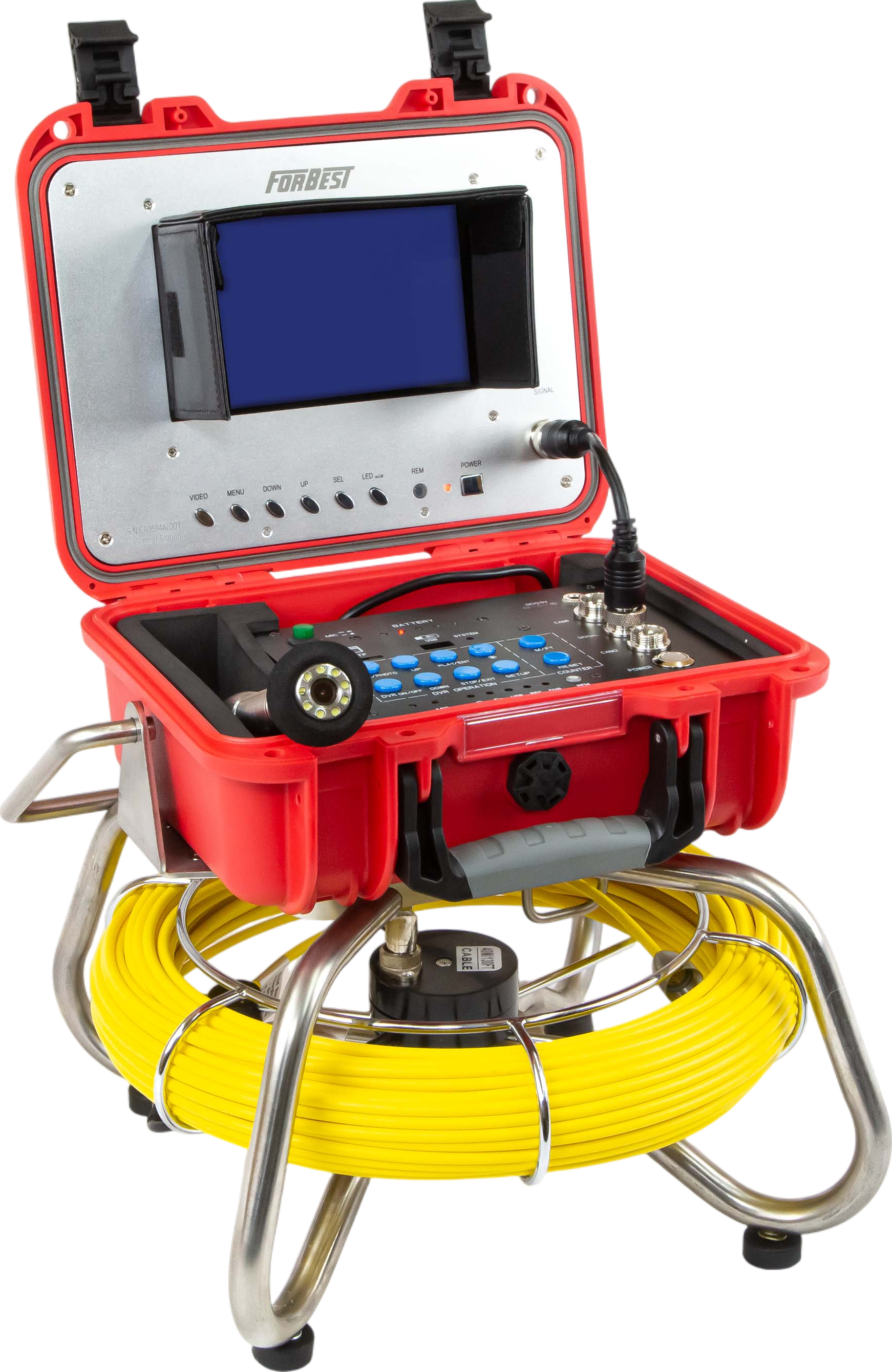 Best 3188XX All-in-One Sewer Inspection Camera with 130ft Cable | Self-Leveling HD Camera & 512Hz Sonde Transmitter | Ideal for Pipe Inspection, Drain Cleaning & Plumbing Maintenance