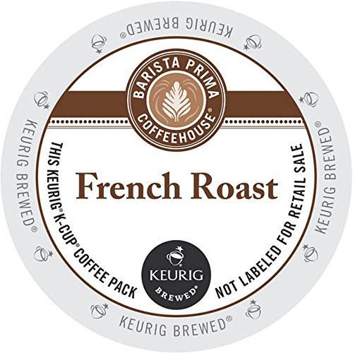 Barista Prima Coffeehouse French Roast Coffee K-Cup Pods for Keurig Brewers - 120 Count (Pack of 6 Boxes) - Bold & Rich Dark Roast for Home, Office or Coffee Shop Use