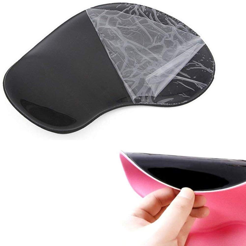 Ergonomic Gel Wrist Support Mouse Pad with Memory Foam - Non-Slip Rubber Base Gaming & Office Mousepad - Premium Textured Surface for Laptop & Desktop Computers (Pink) - Perfect for Long Work Hours & Gaming Sessions