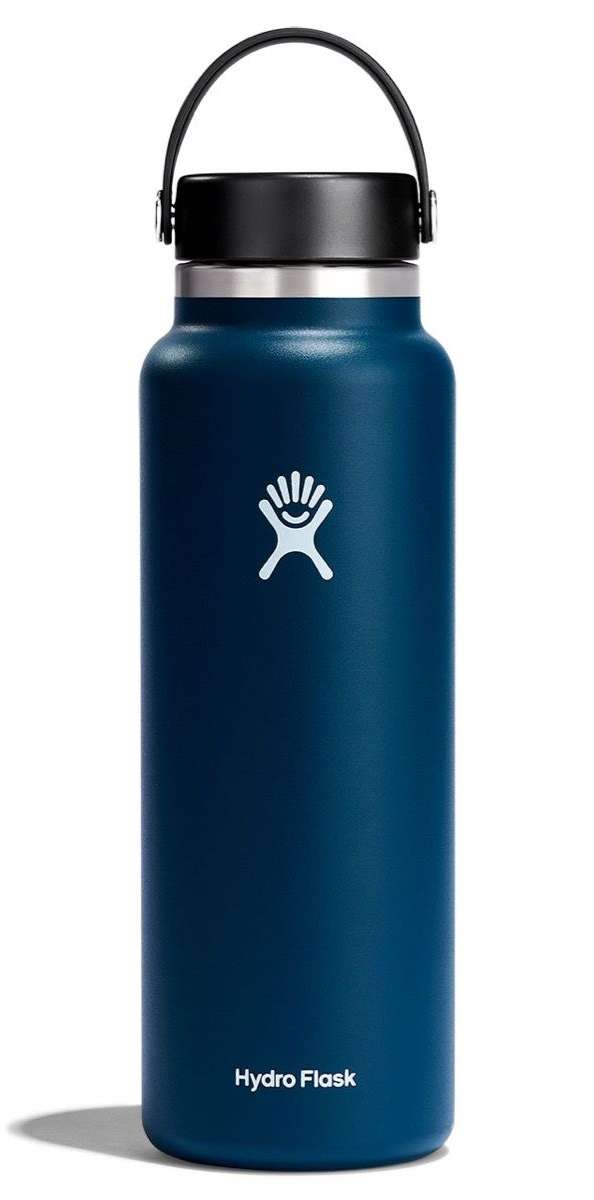 Hydro Flask 40oz Wide Mouth Water Bottle - Vacuum Insulated Stainless Steel, Leak Proof, Keeps Drinks Cold 24Hrs/Hot 12Hrs - Perfect for Hiking, Gym, Camping & Outdoor Activities